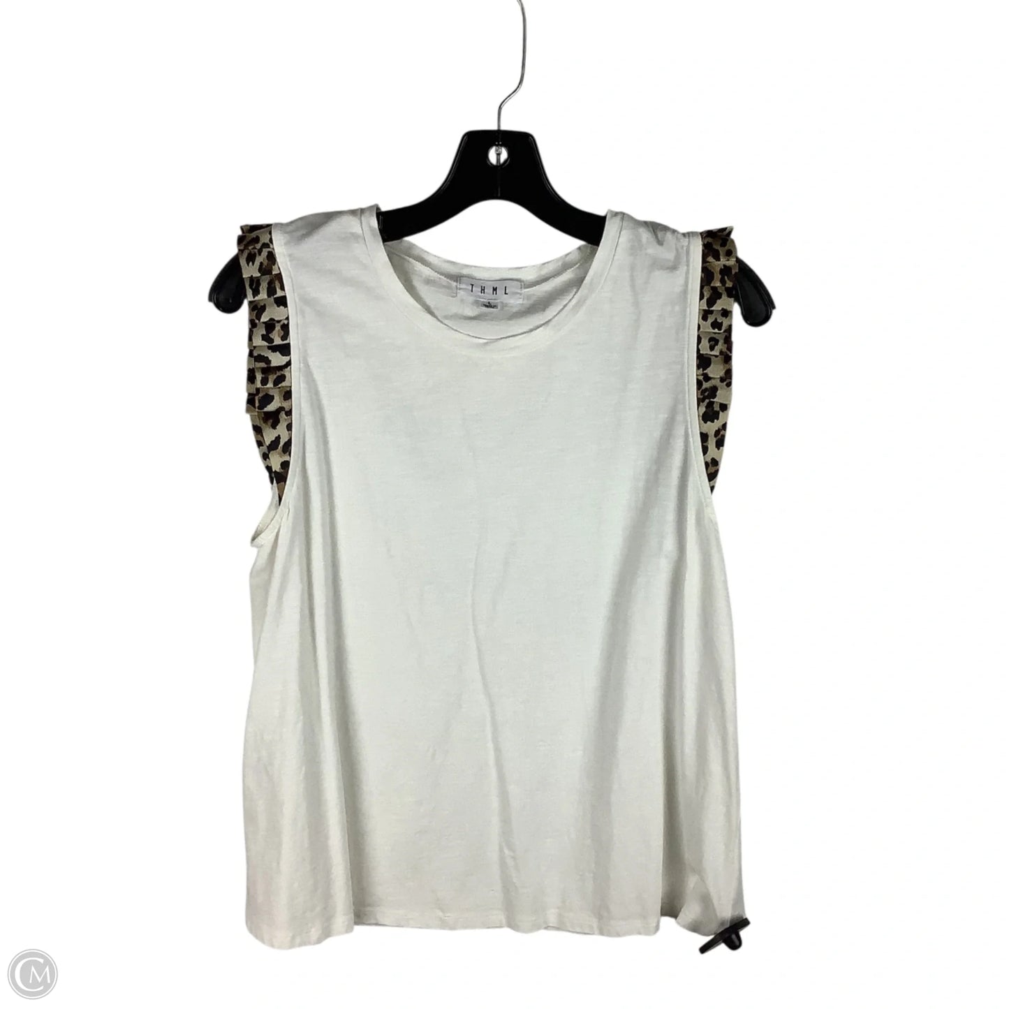 Top Sleeveless By Thml In White, Size: L