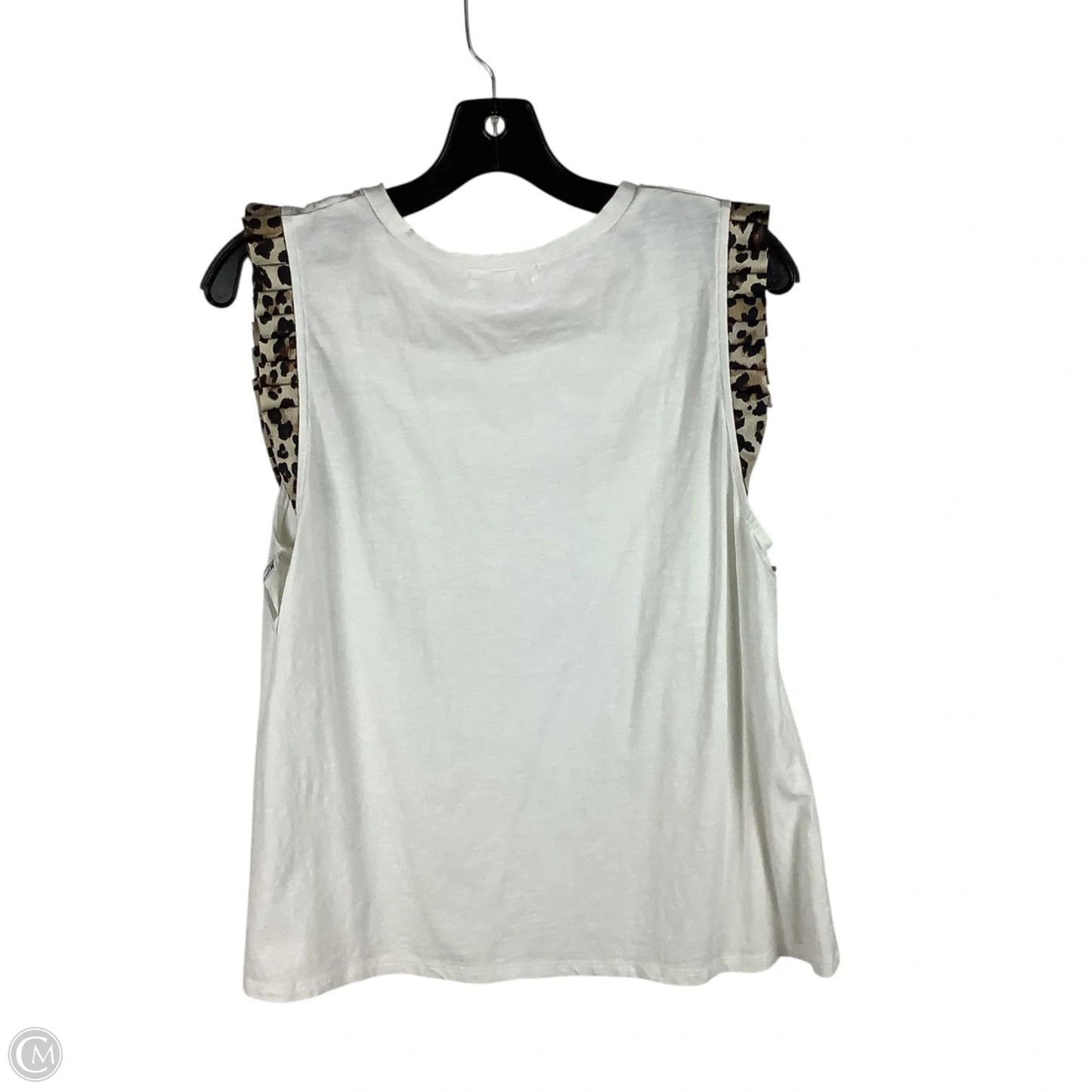 Top Sleeveless By Thml In White, Size: L