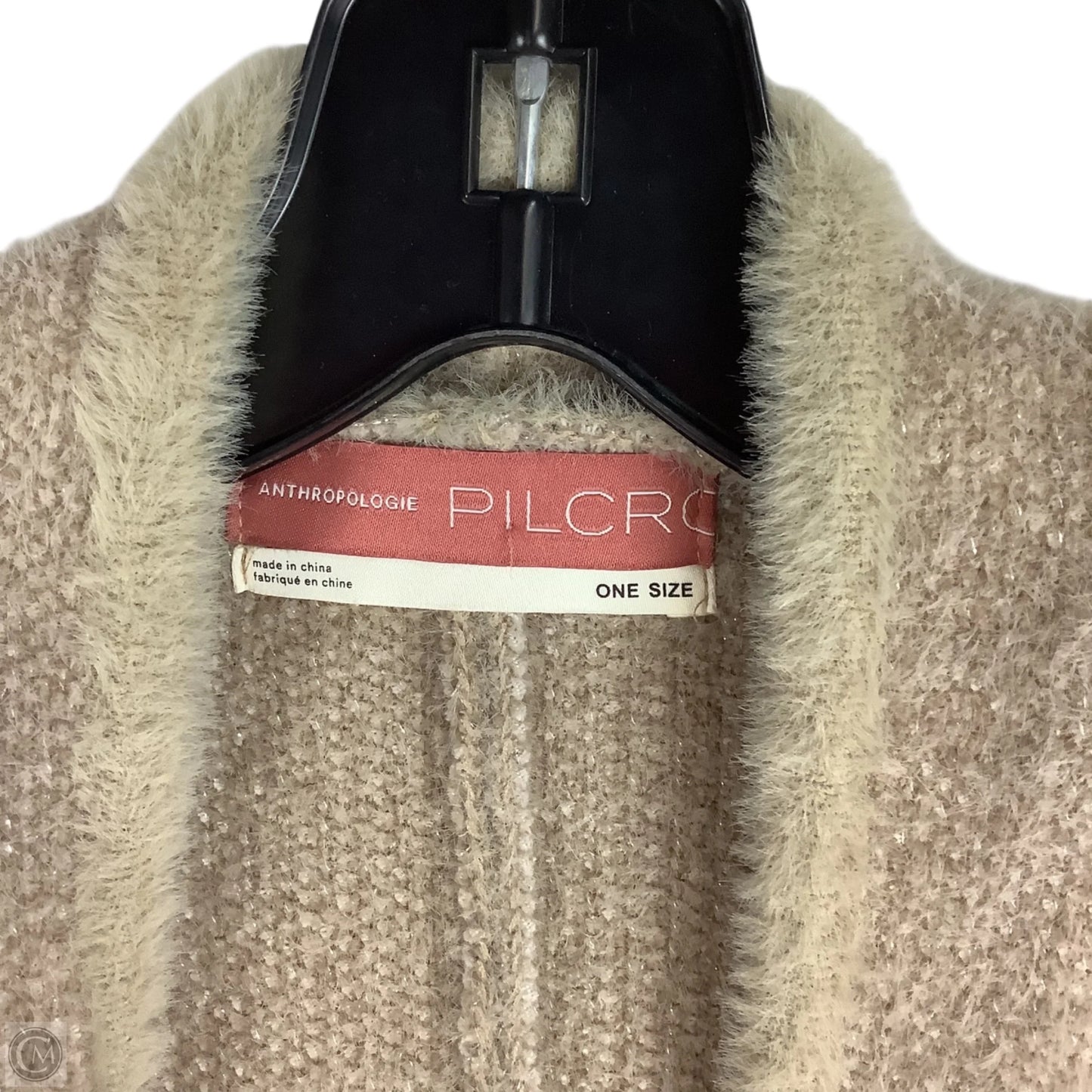 Sweater Cardigan By Pilcro In Taupe, Size: Osfm