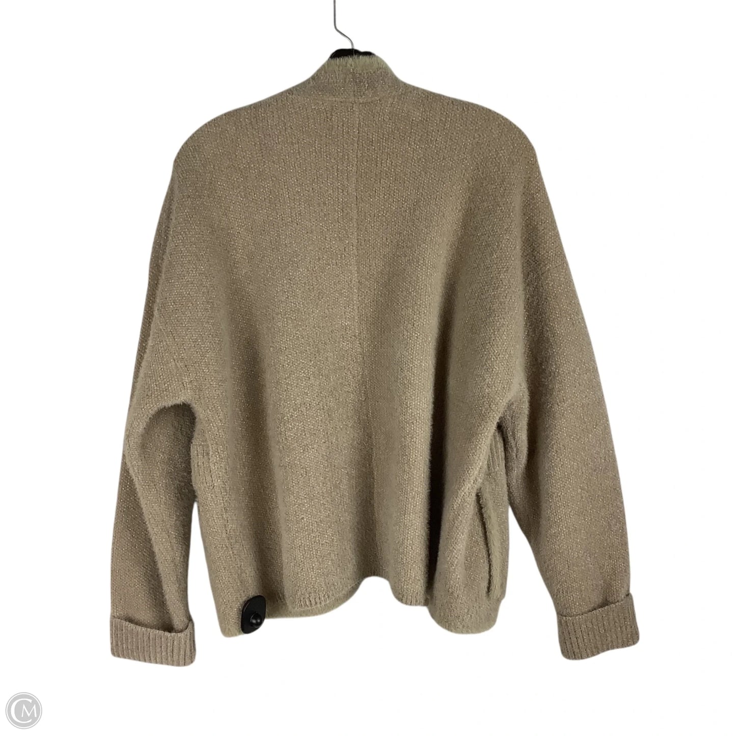 Sweater Cardigan By Pilcro In Taupe, Size: Osfm