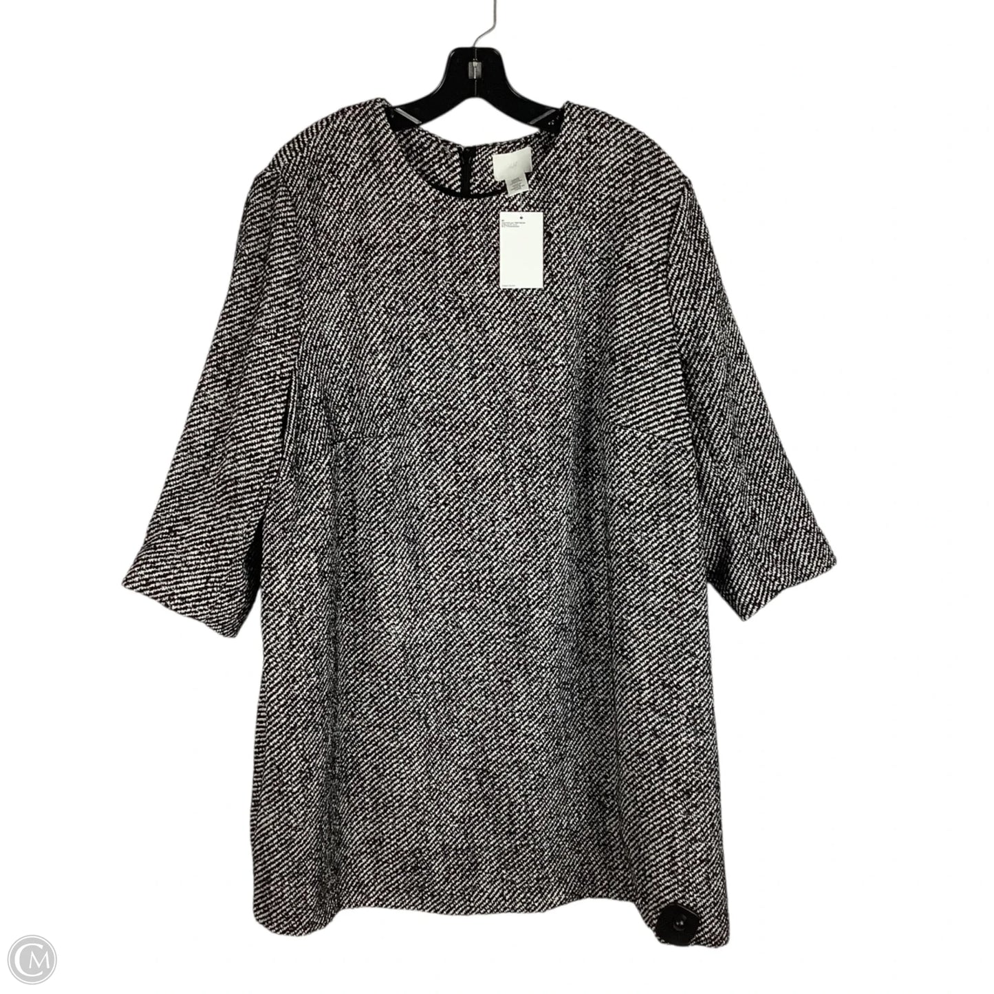 Dress Work By H&m In Black & White, Size: Xxl
