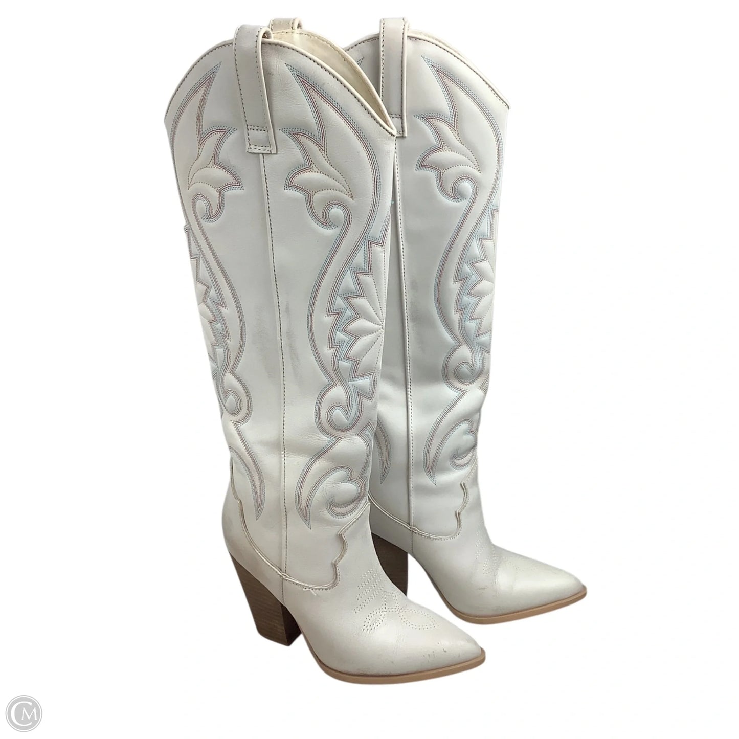 Boots Western By Clothes Mentor In White, Size: 5.5