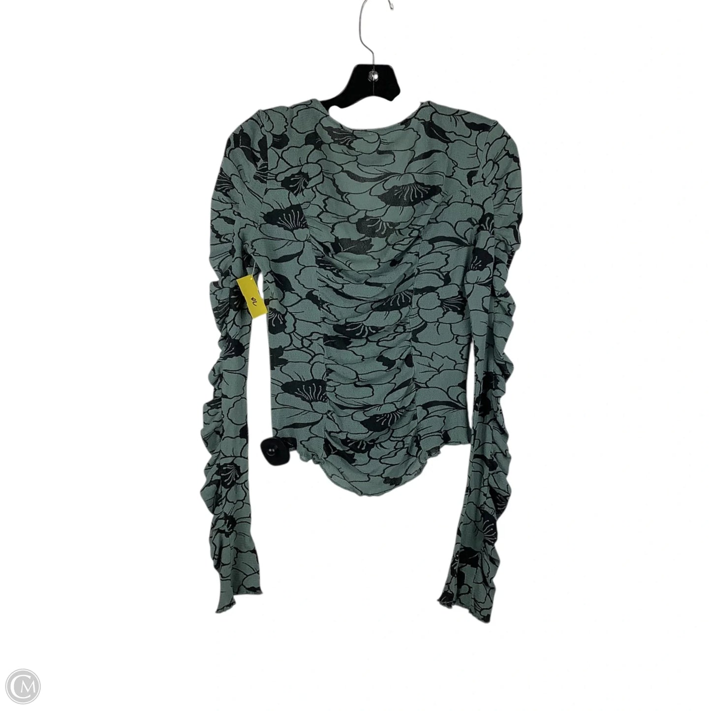 Top Long Sleeve By Free People In Green, Size: S