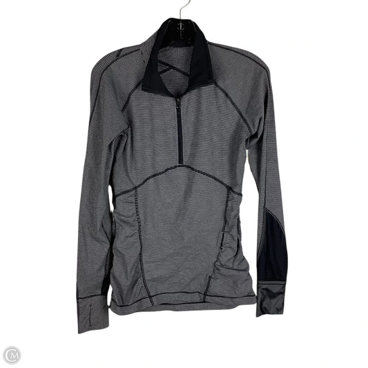 Athletic Jacket By Lululemon In Striped Pattern, Size: 6