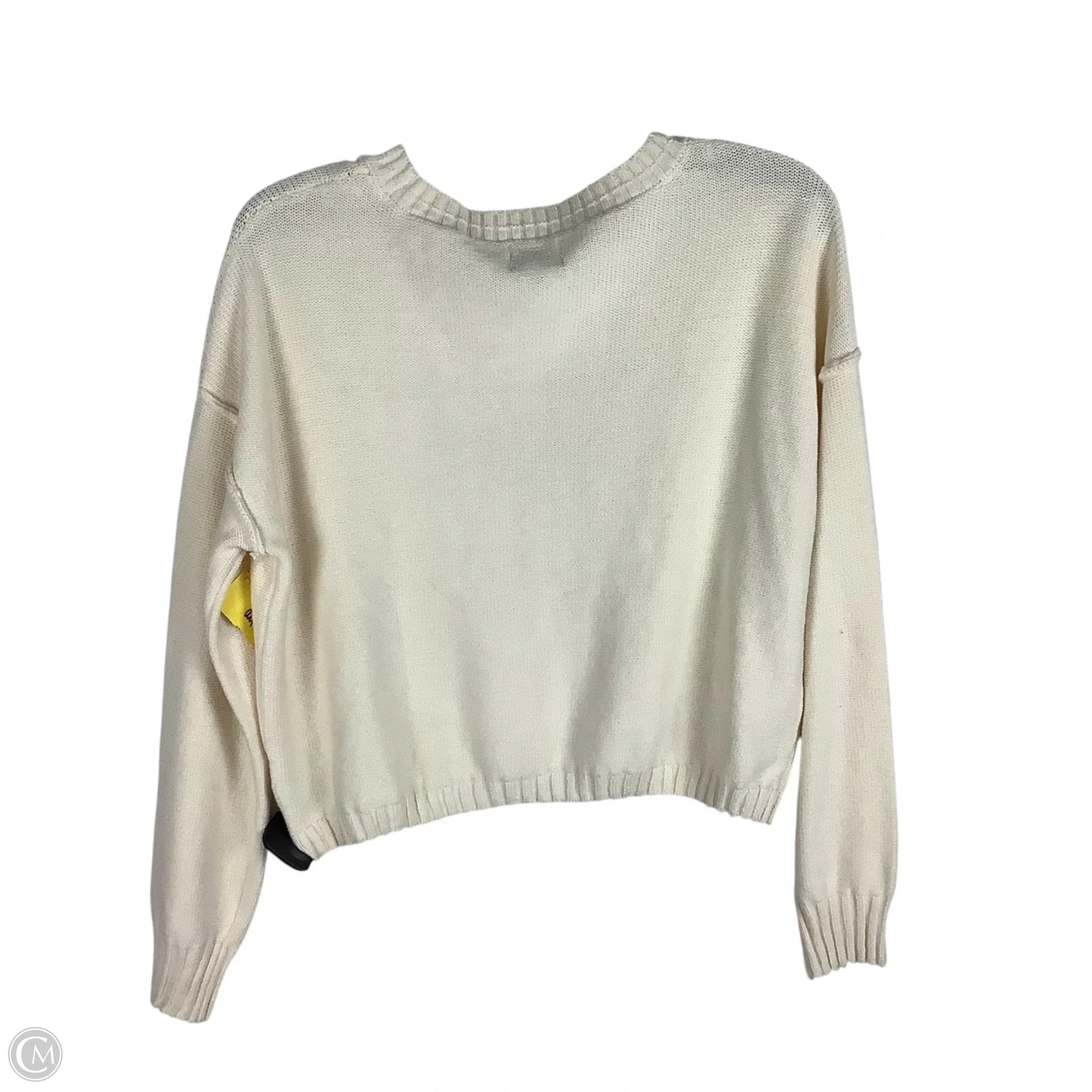 Sweater By Clothes Mentor In Cream, Size: S