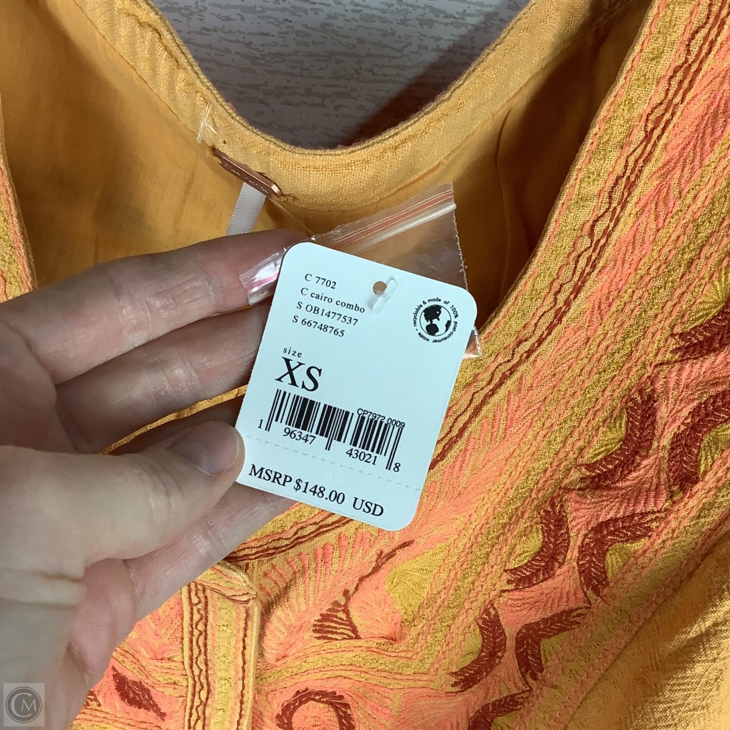 Top Long Sleeve By Free People In Orange, Size: Xs