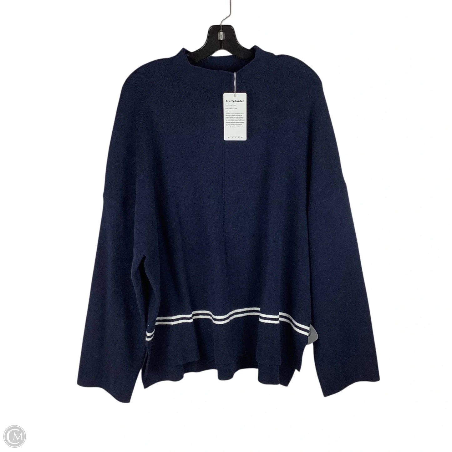 Sweater By Prettygarden In Navy, Size: Xxl