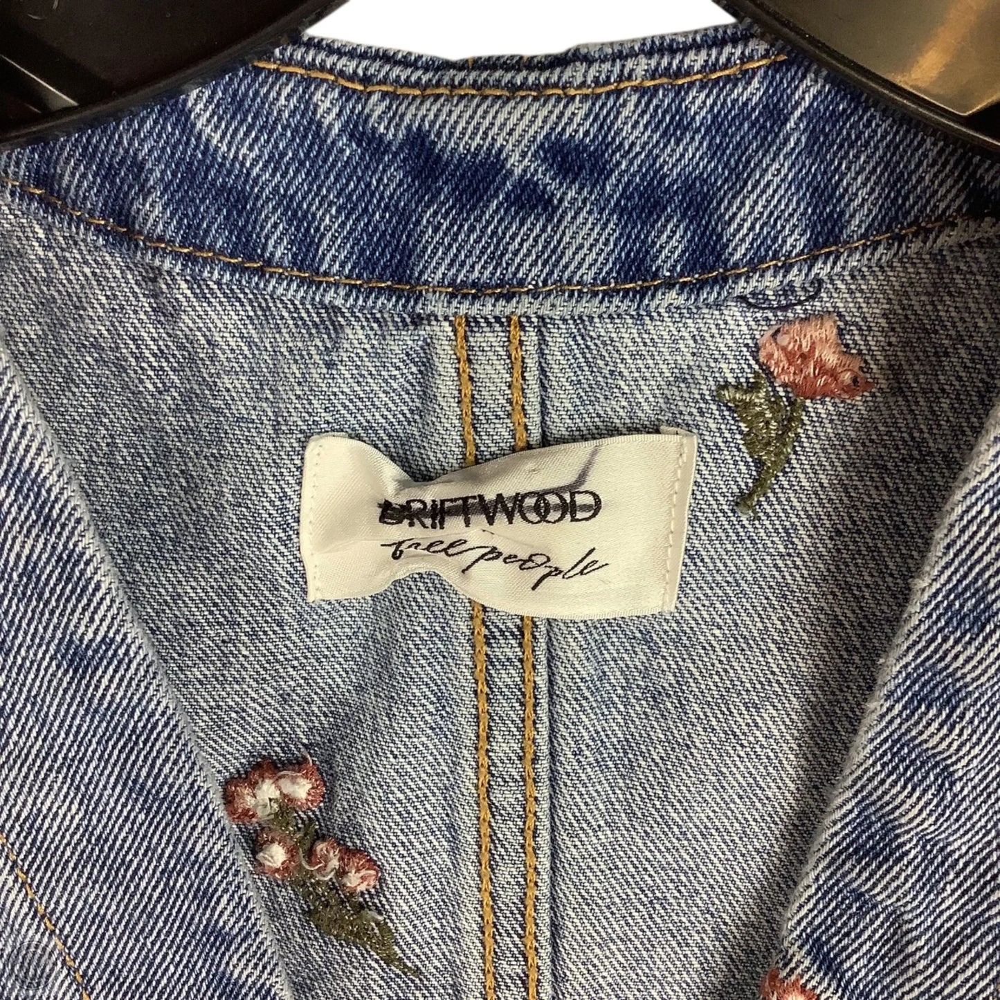 Vest Other By Free People Driftwood In Blue Denim, Size: Xs