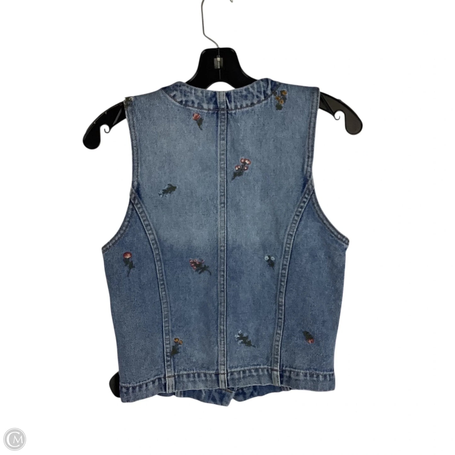 Vest Other By Free People Driftwood In Blue Denim, Size: Xs