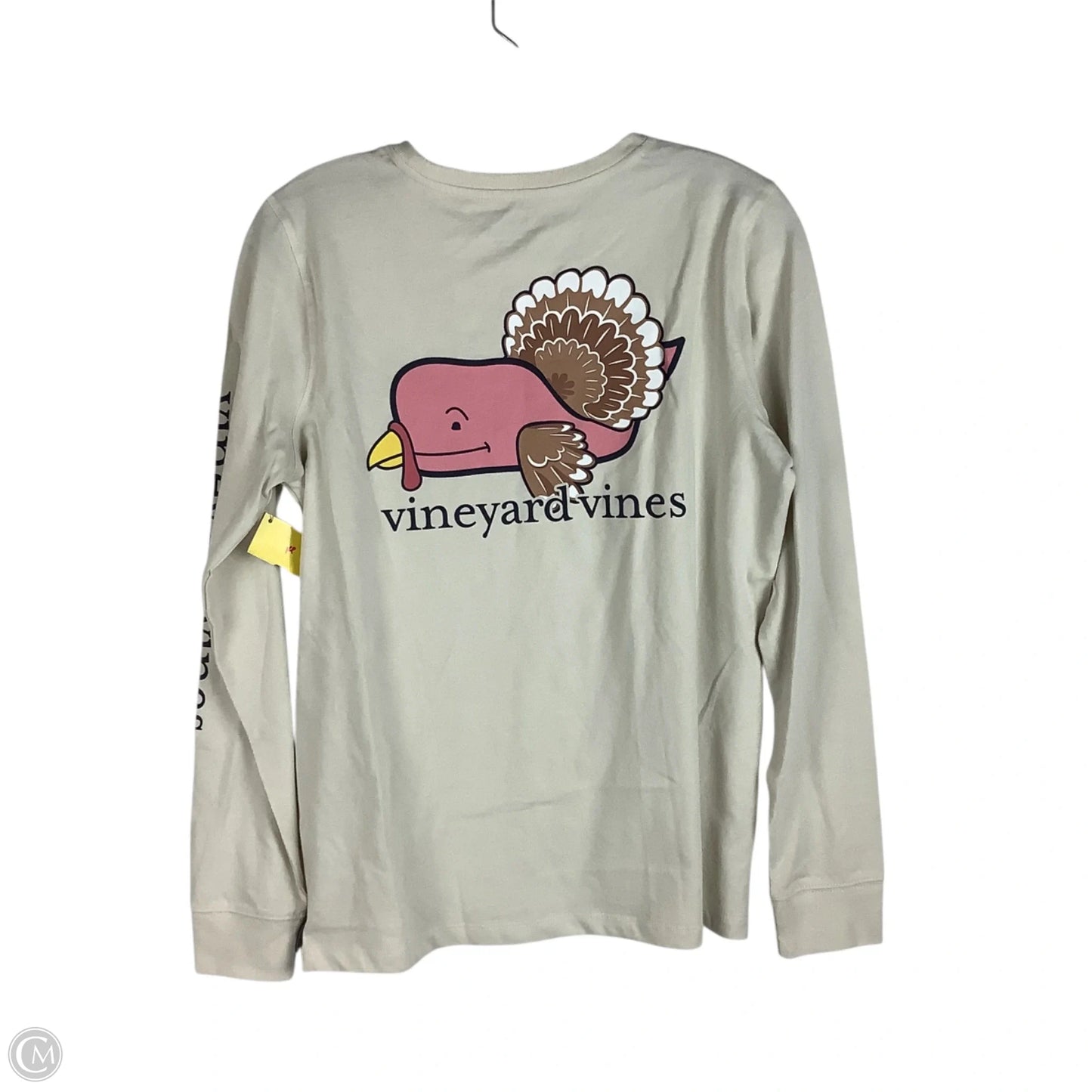 Top Long Sleeve Basic By Vineyard Vines In Tan, Size: S