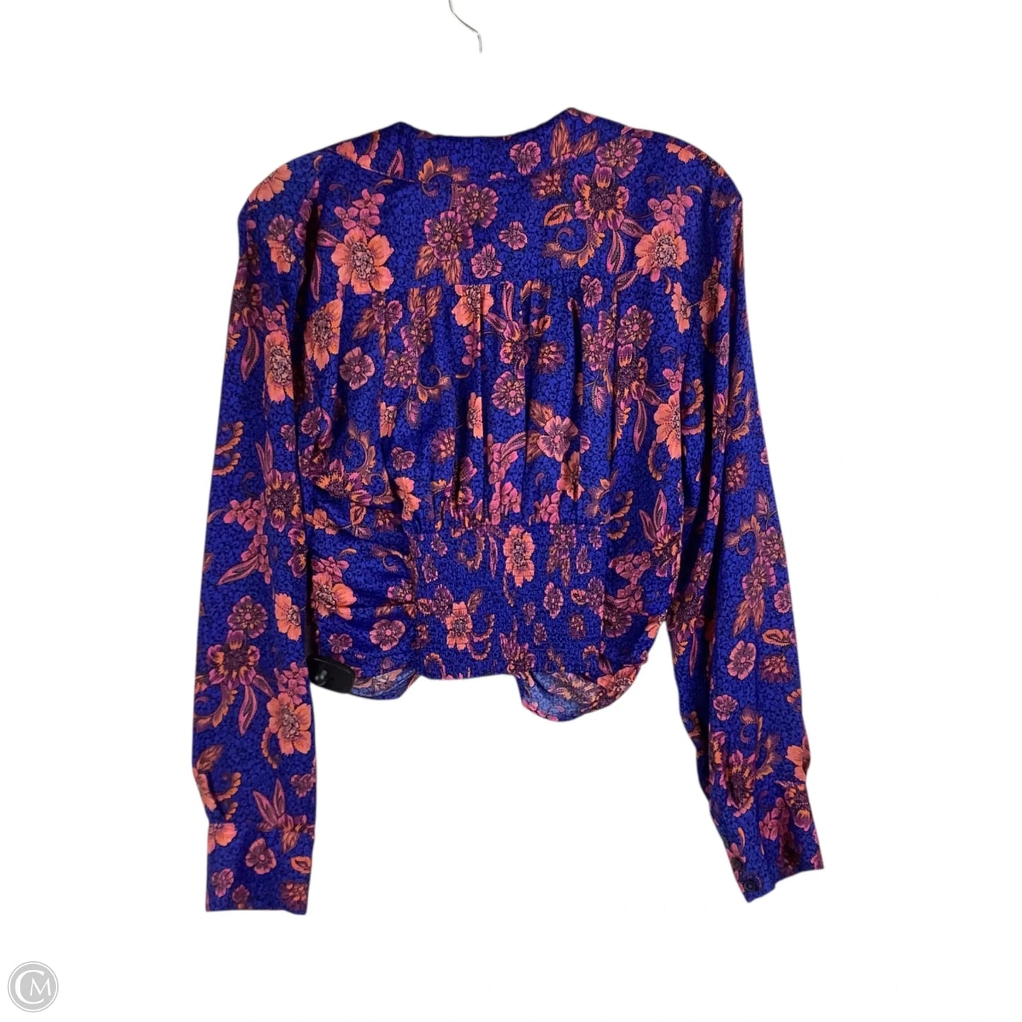 Top Long Sleeve By Free People In Blue, Size: S