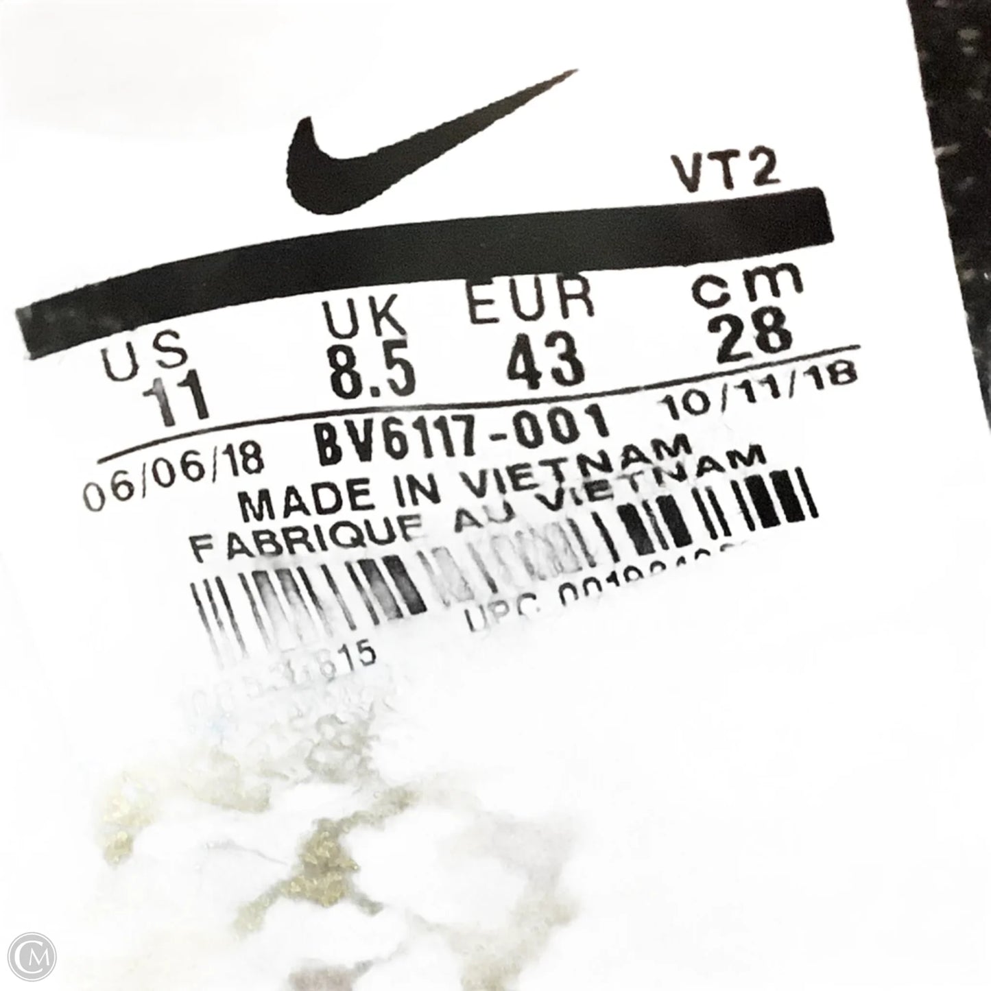 Shoes Athletic By Nike In Black, Size: 11