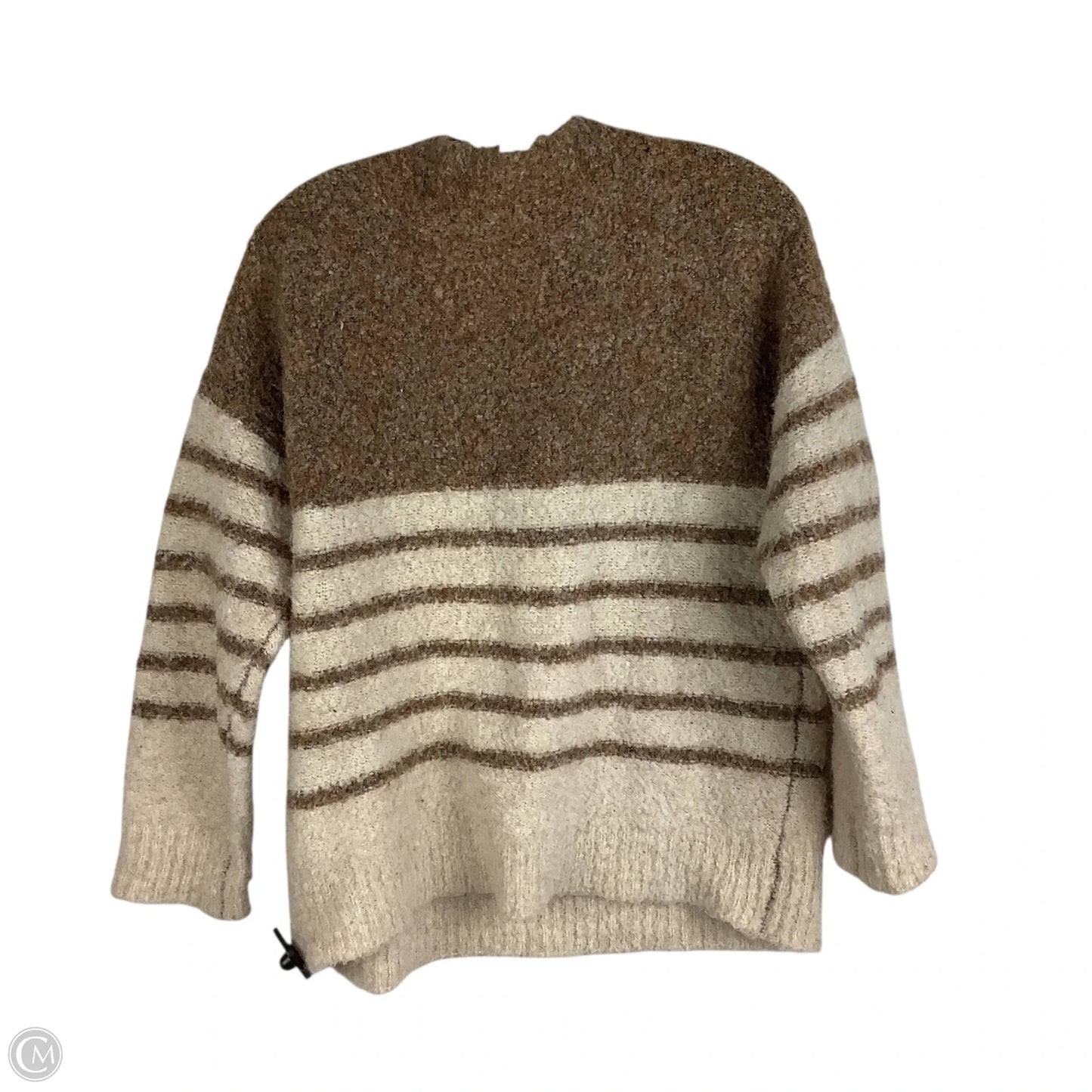 Sweater By Entro In Brown & Cream, Size: M