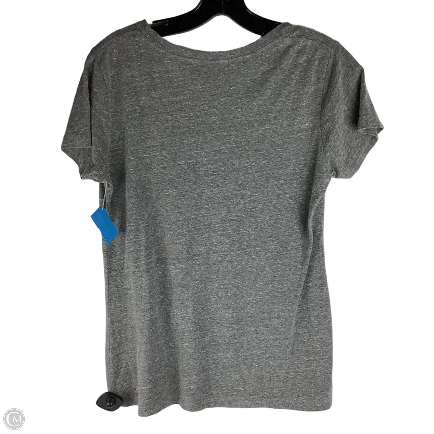 Top Short Sleeve Basic By Retro In Grey, Size: L