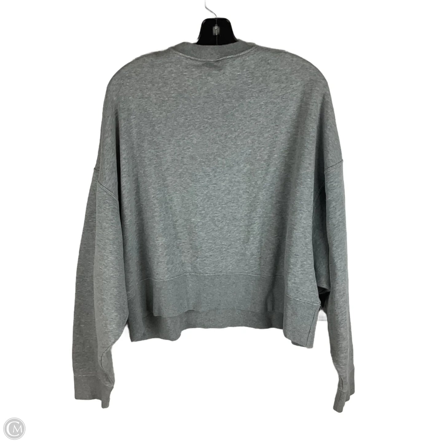 Athletic Sweatshirt Crewneck By Nike Apparel In Grey, Size: M