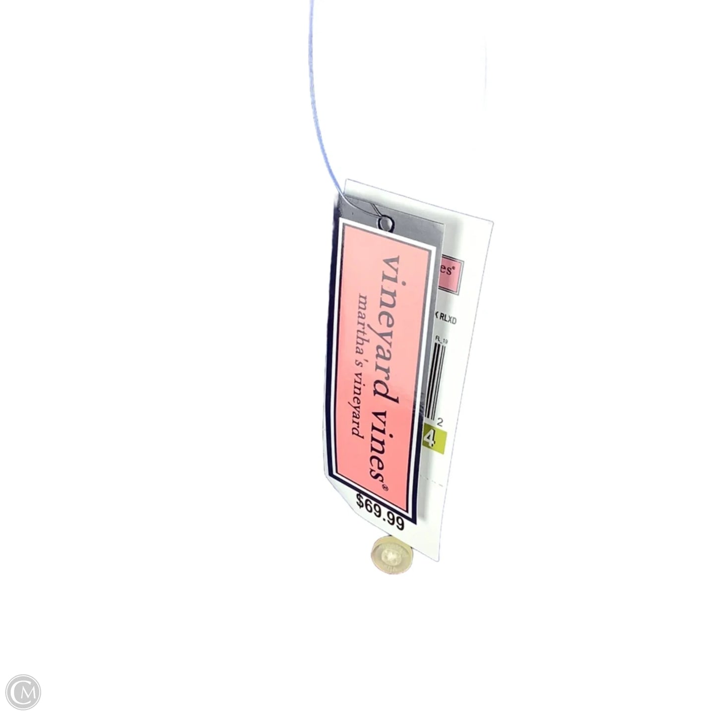 Top Long Sleeve By Vineyard Vines In Plaid Pattern, Size: 14