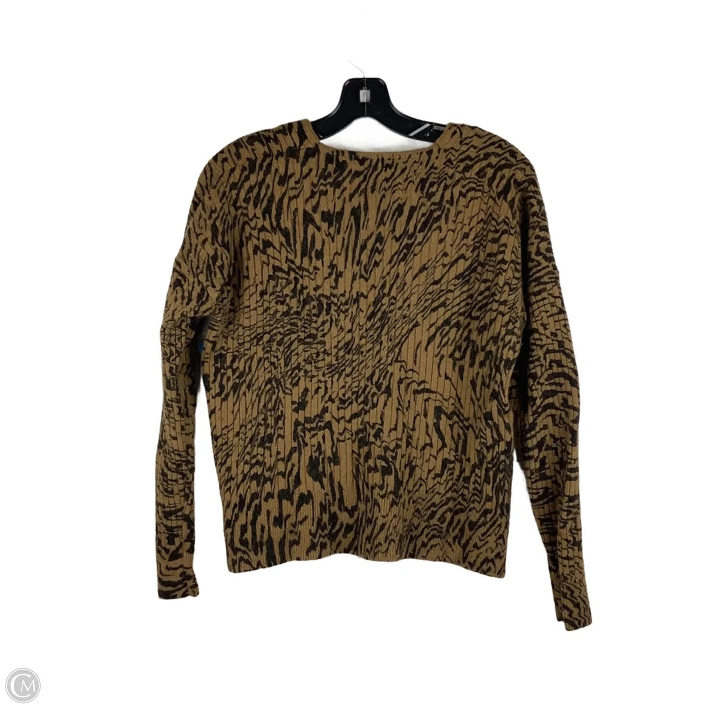 Sweater Cardigan By Madewell In Animal Print, Size: Xs