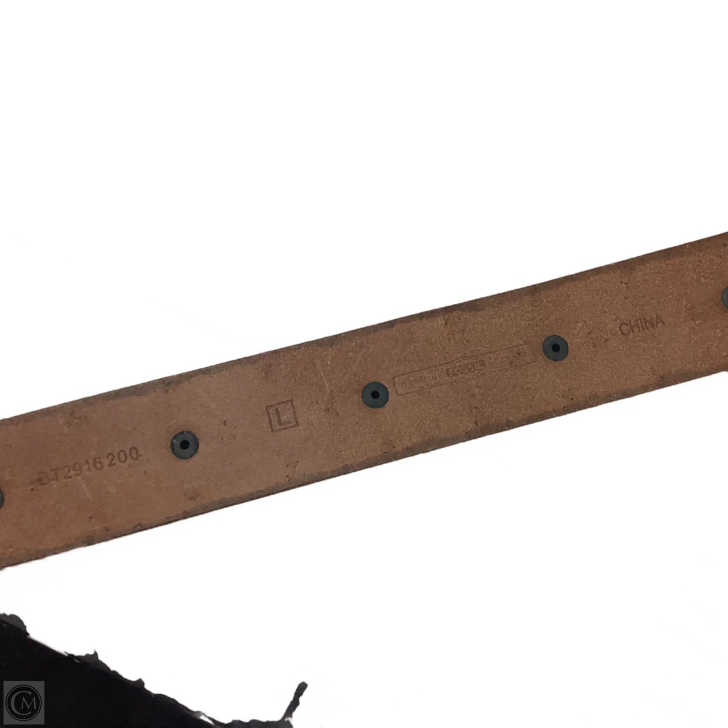 Belt Leather By Fossil, Size Large