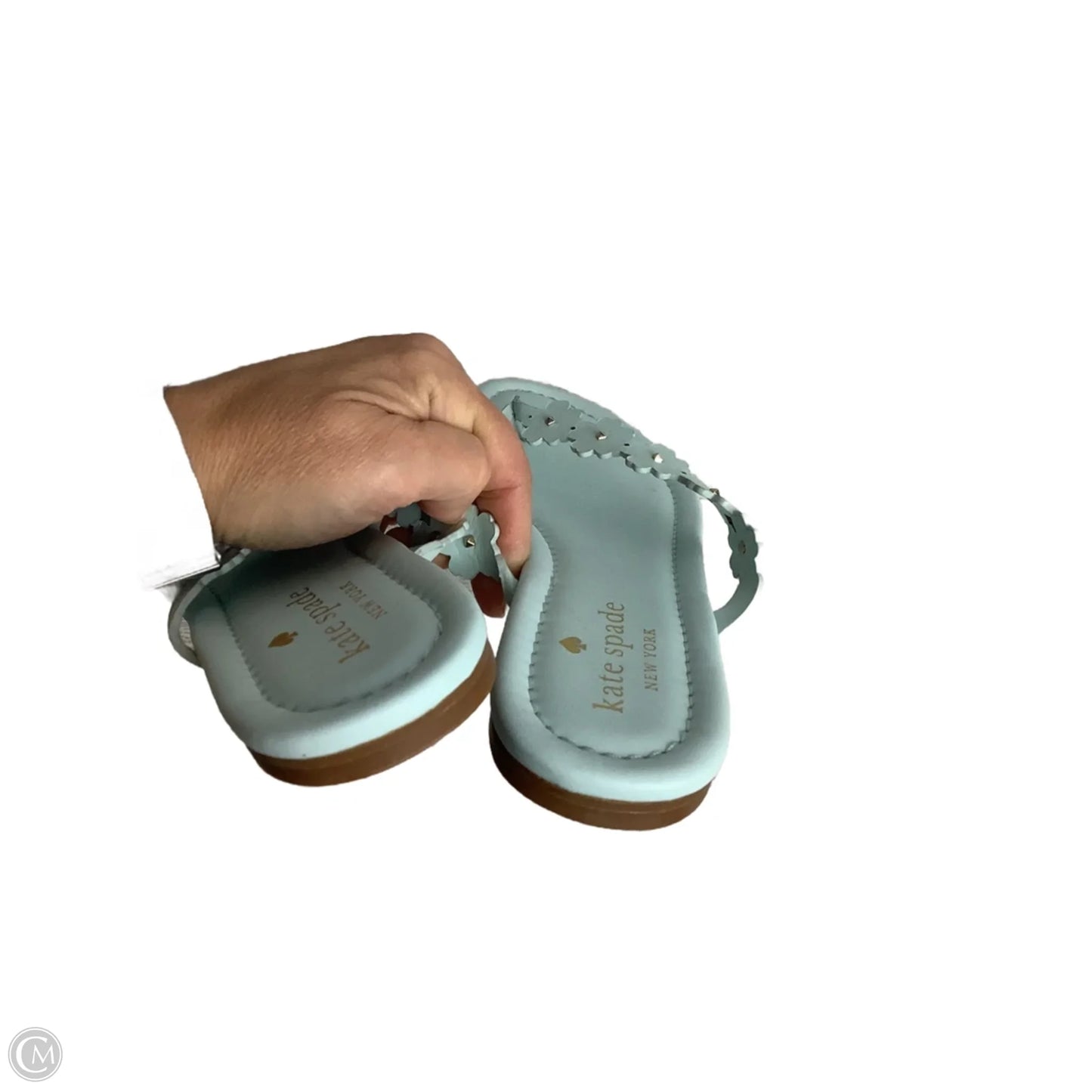 Sandals Designer By Kate Spade In Blue, Size: 6
