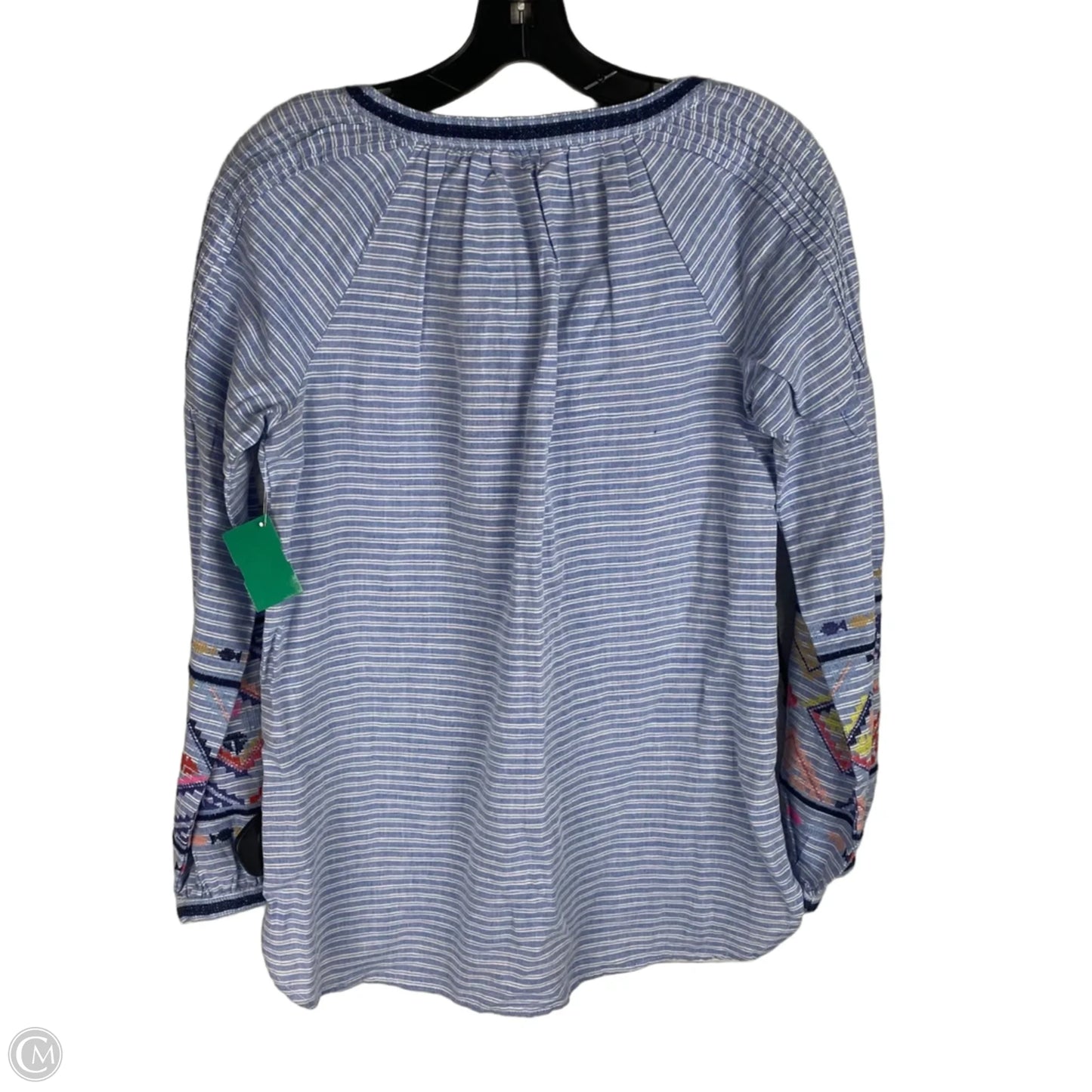 Top Long Sleeve By Joules In Blue, Size: 4