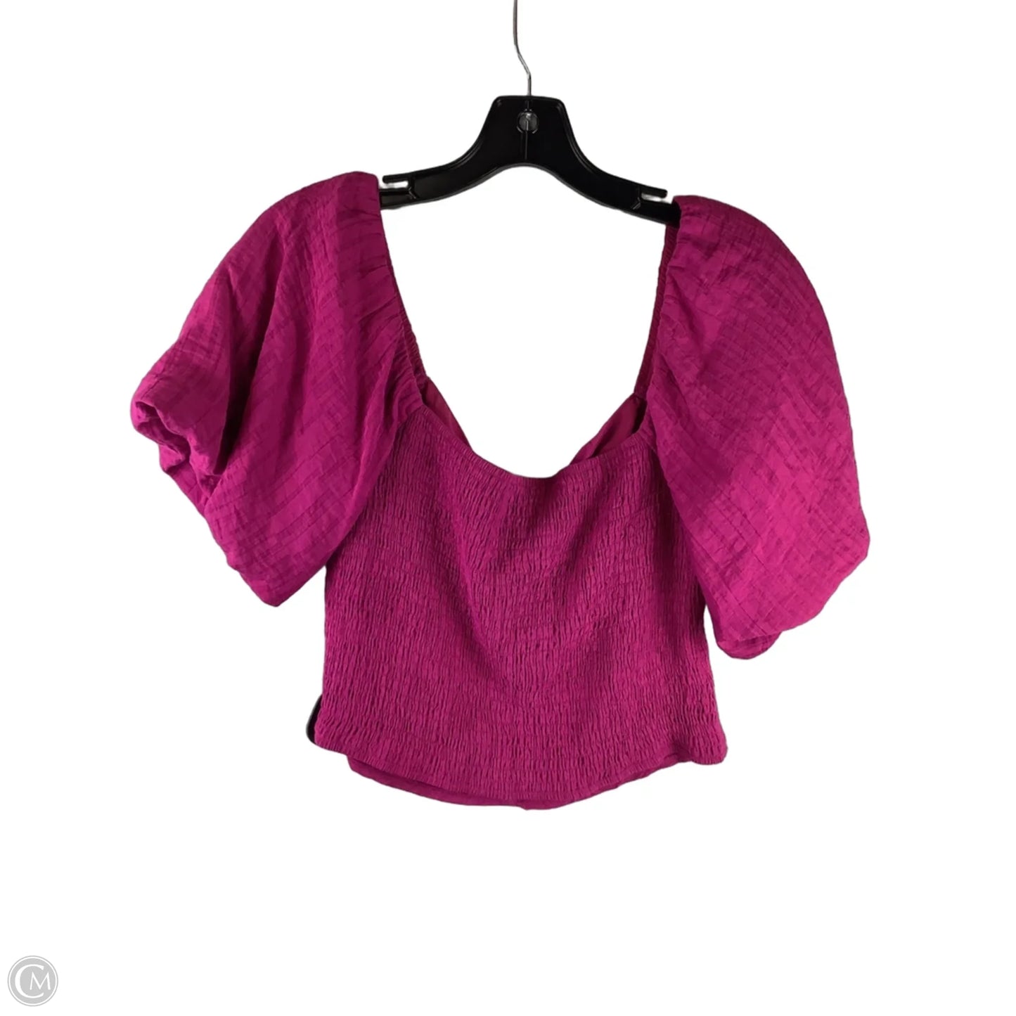 Top Short Sleeve By Lucy Paris In Purple, Size: L