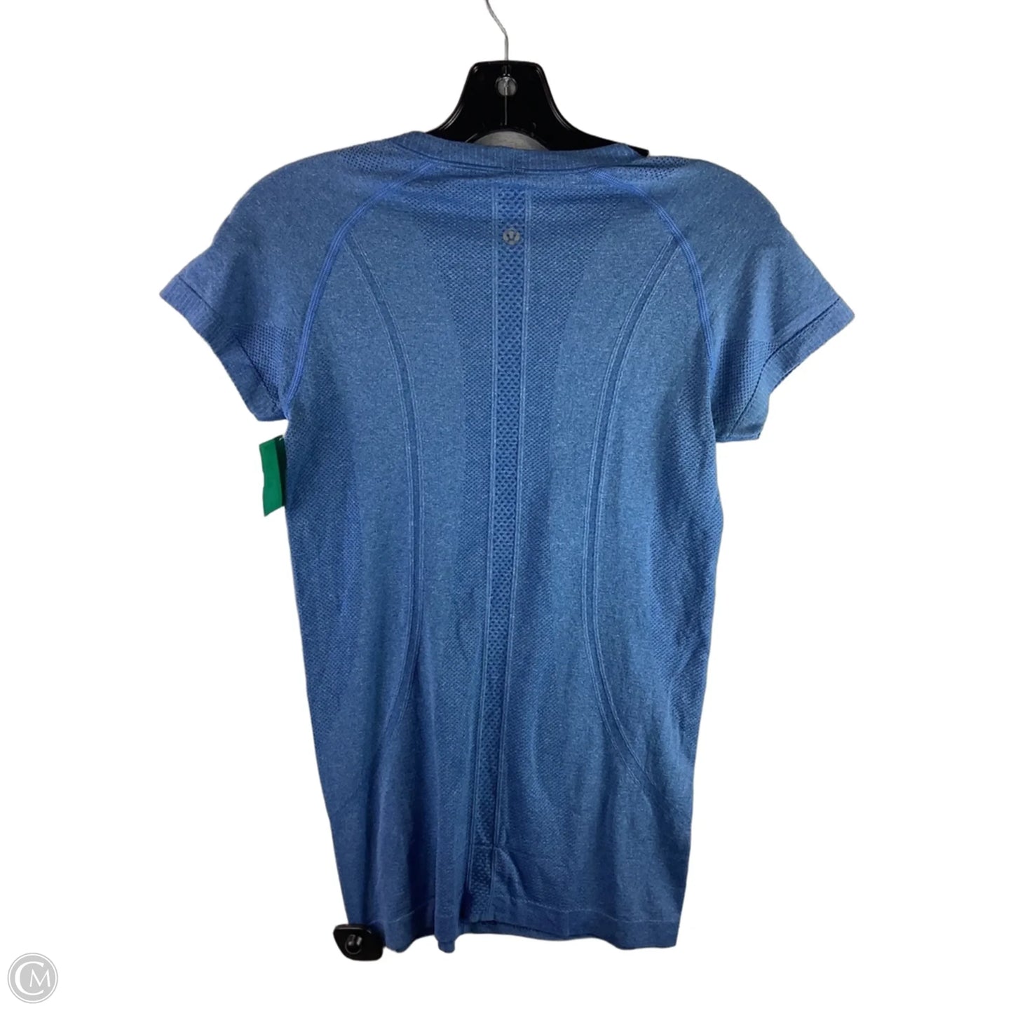 Athletic Top Short Sleeve By Lululemon In Blue, Size: 6