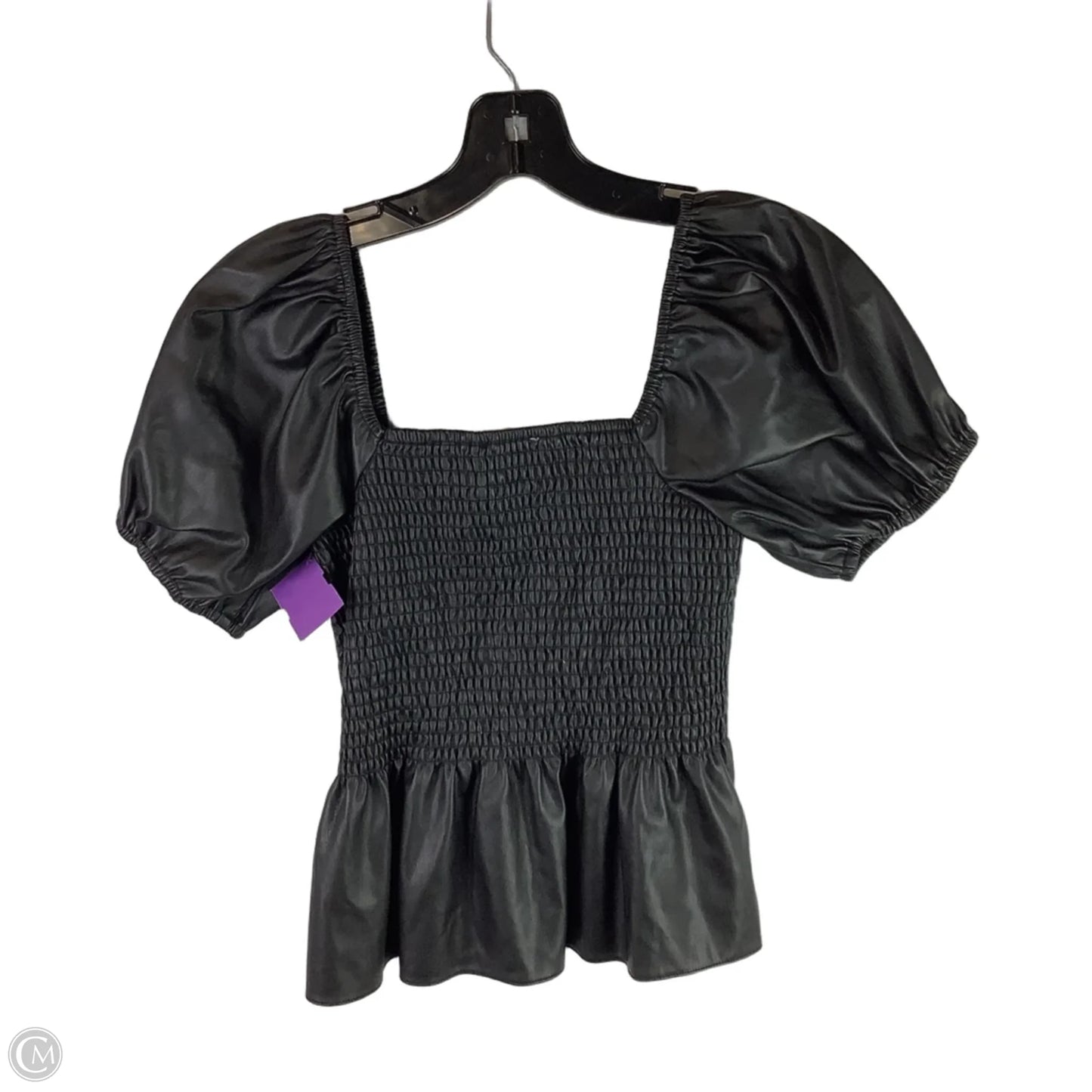 Top Short Sleeve By Clothes Mentor In Black, Size: S