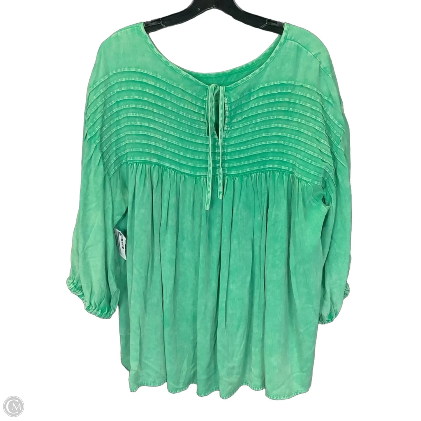 Top Short Sleeve By Easel In Green, Size: L