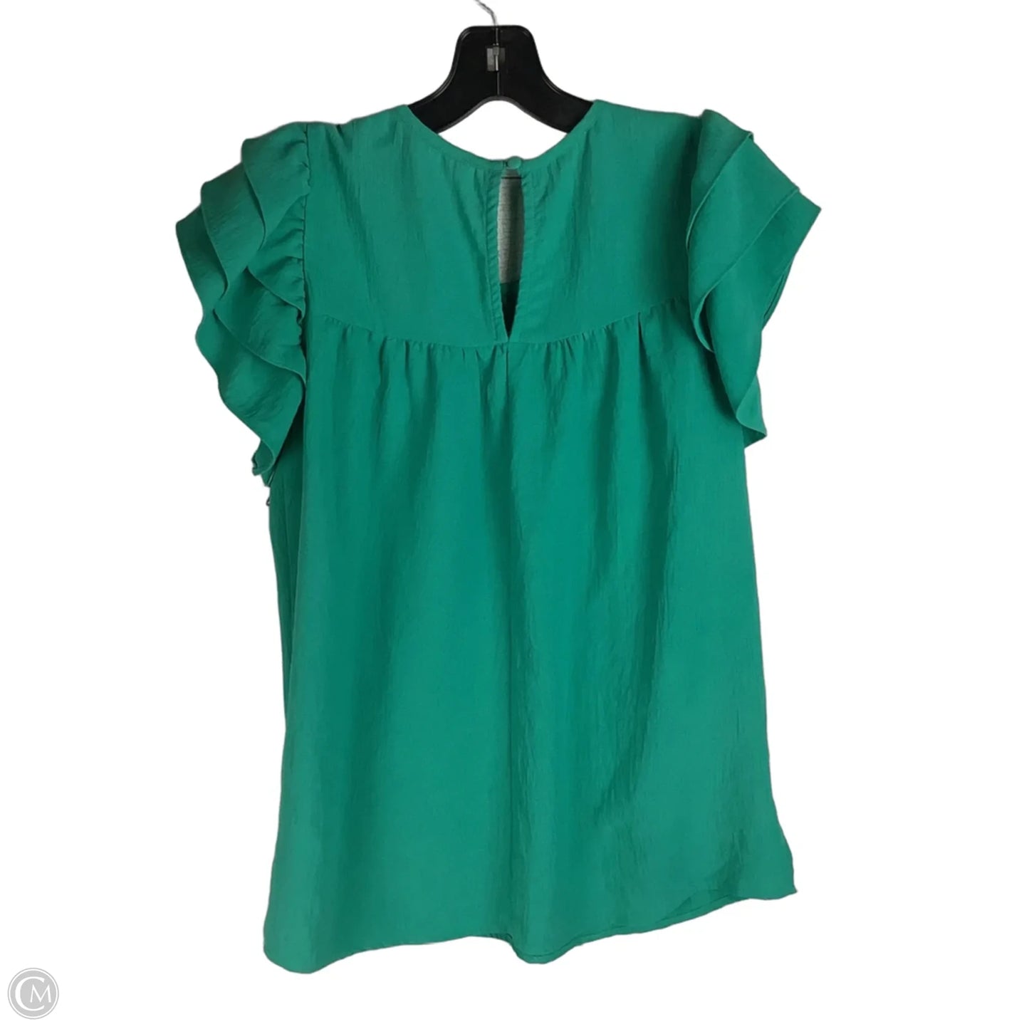 Top Short Sleeve By Oddi In Green, Size: S