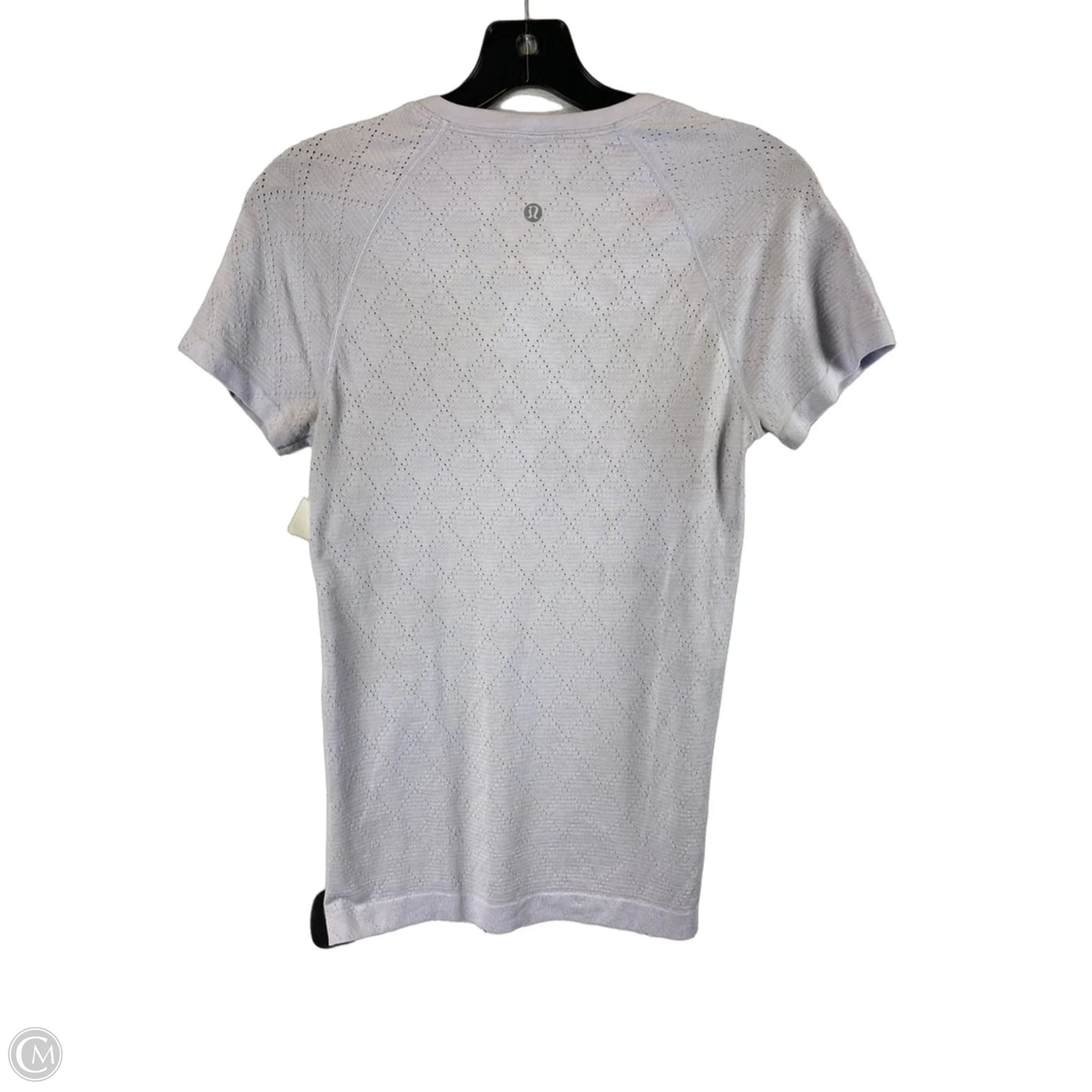 Athletic Top Short Sleeve By Lululemon In Purple, Size: 6