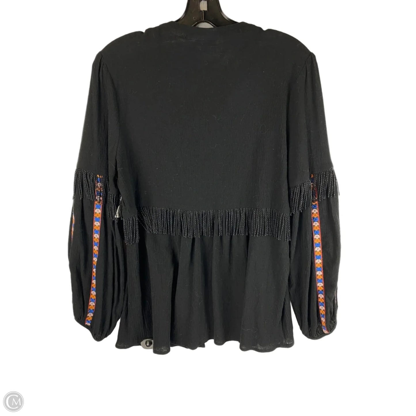 Top Long Sleeve By Clothes Mentor In Black, Size: S