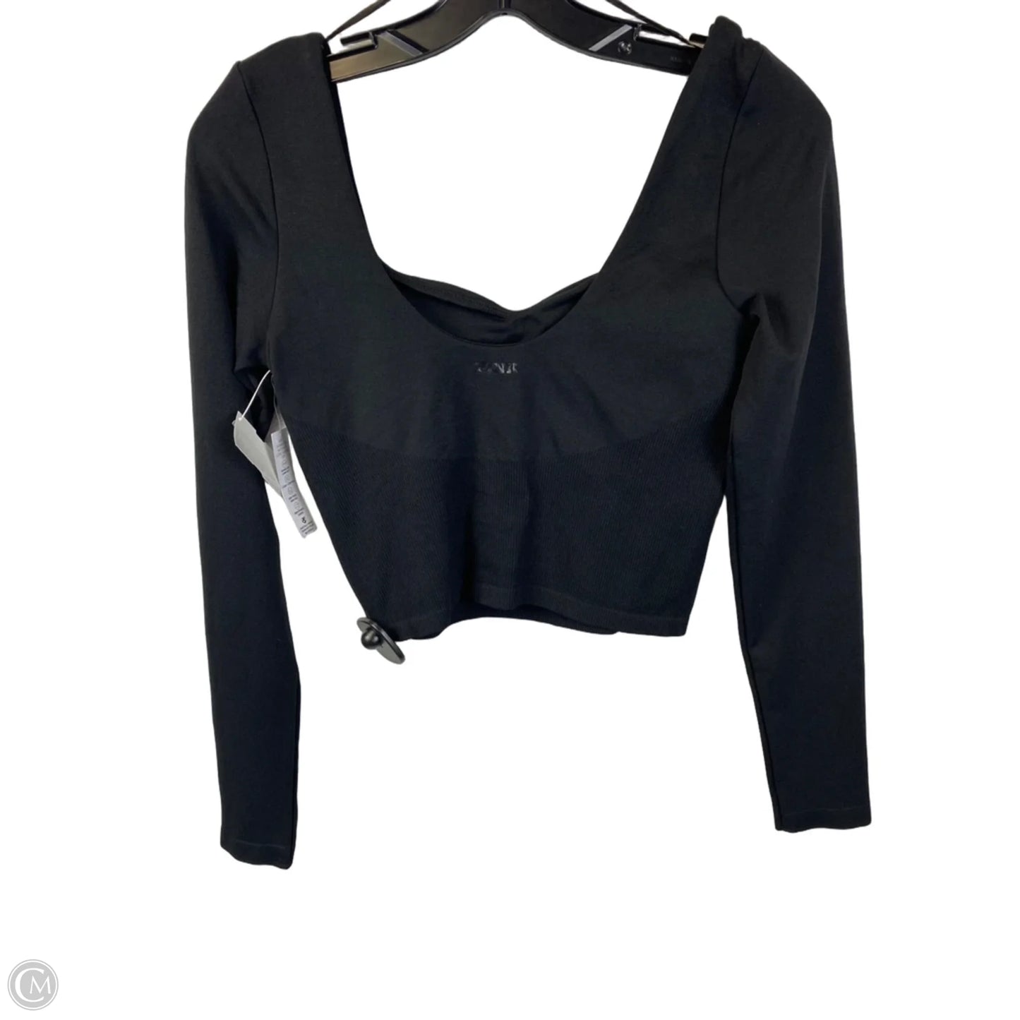 Athletic Top Long Sleeve Crewneck By Pink In Black, Size: M