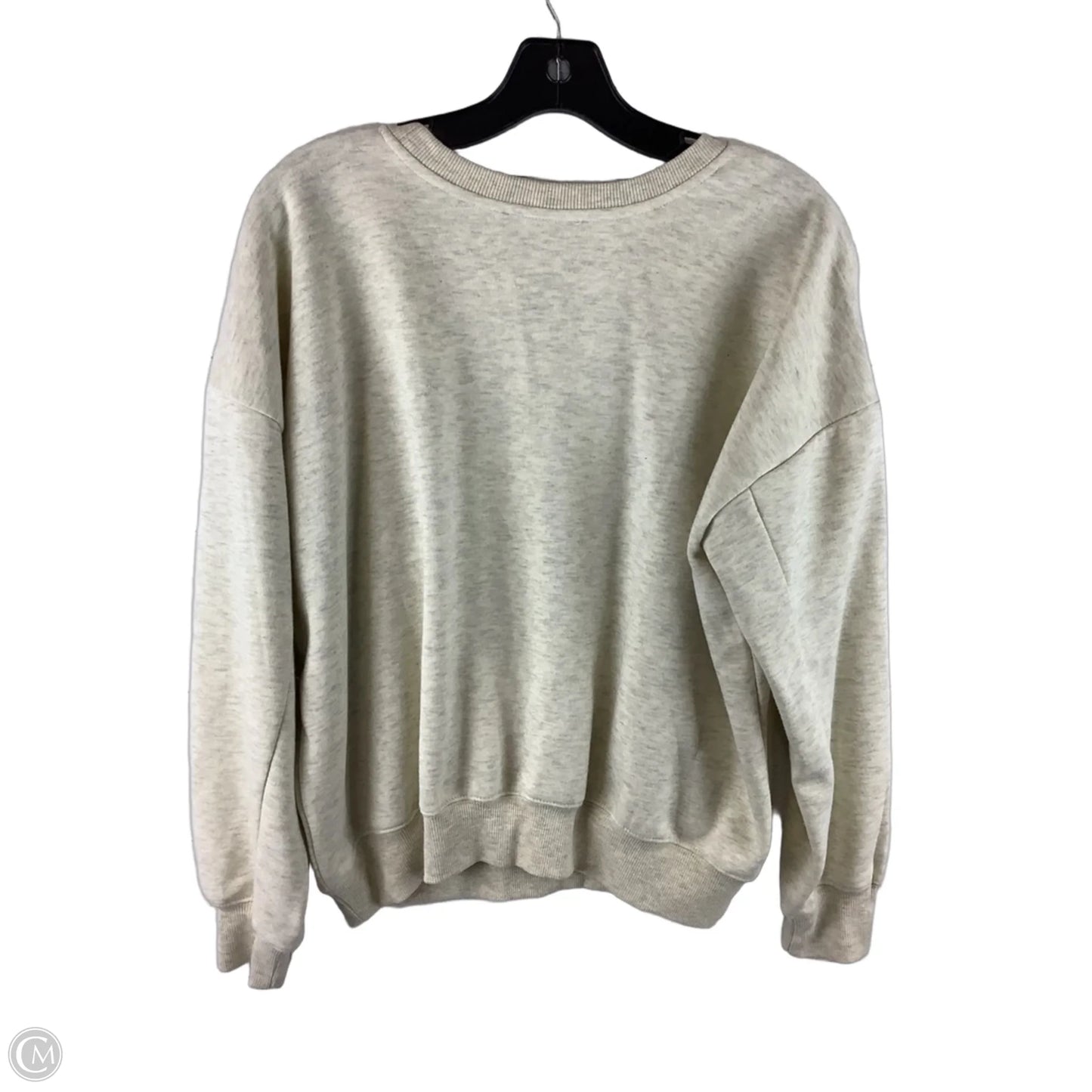 Sweatshirt Crewneck By Clothes Mentor In Cream, Size: S