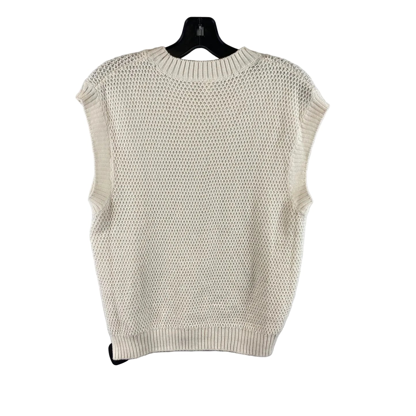Vest Sweater By Pact In Cream, Size: S