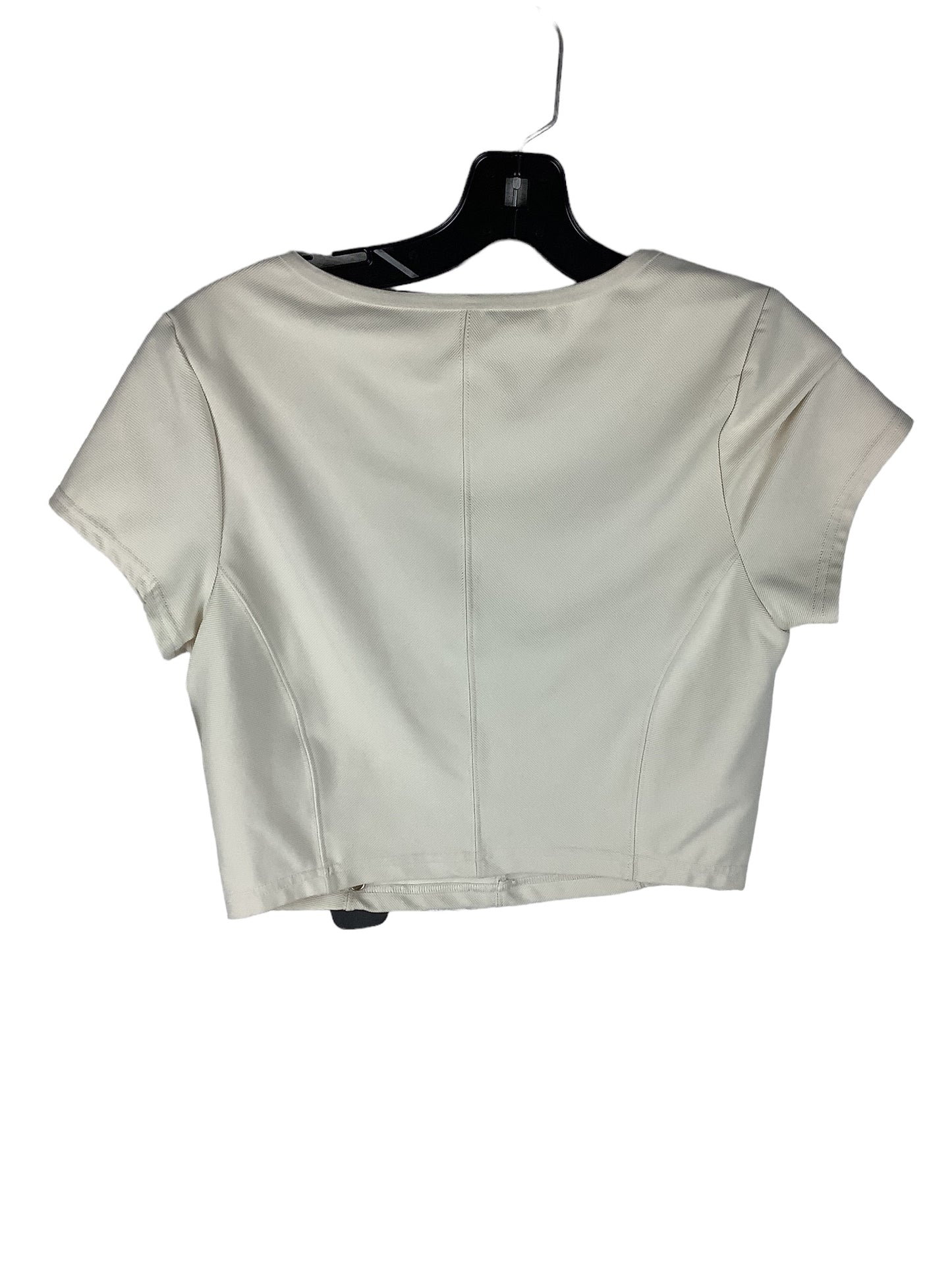 Athletic Top Short Sleeve By Aerie In Cream, Size: L