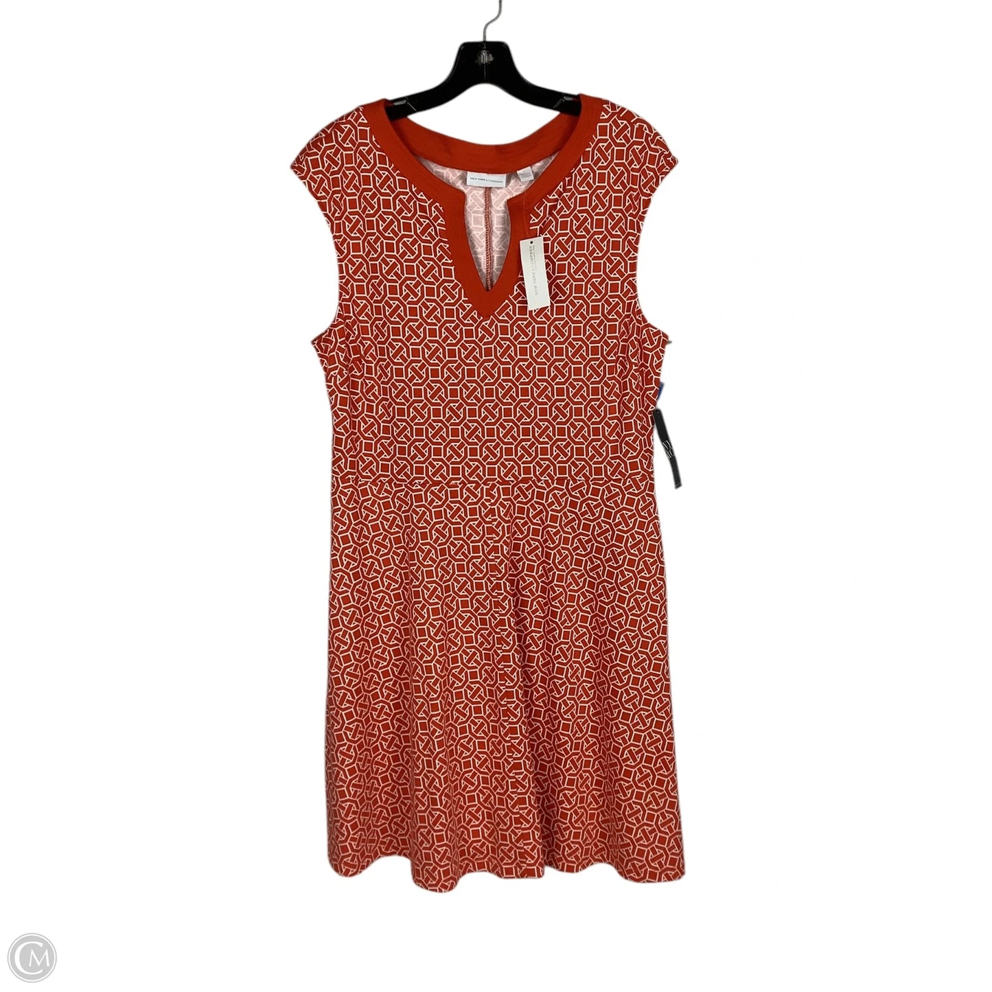 Dress Work By New York And Co In Orange, Size: L