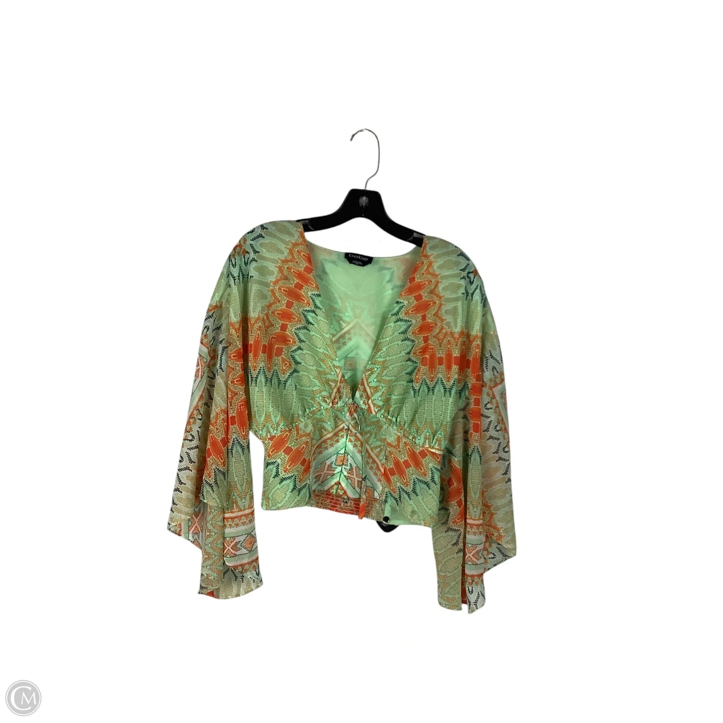 Top Sleeveless By Bebe In Green, Size: M