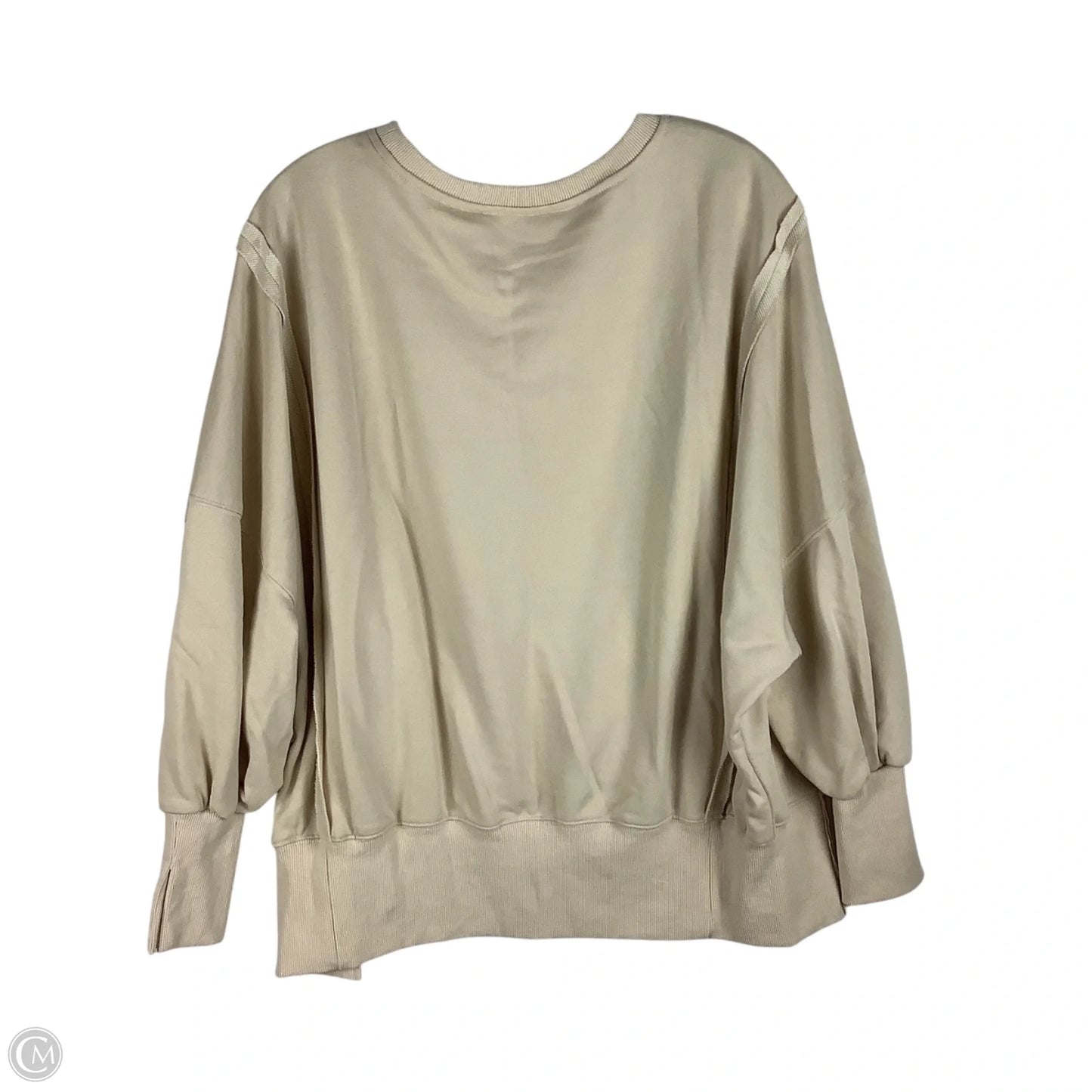 Sweatshirt Crewneck By Clothes Mentor In Tan, Size: S