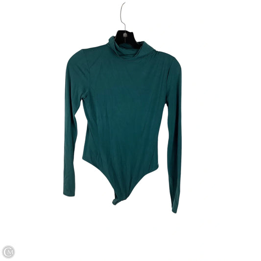 Athletic Top Long Sleeve Collar By Lululemon In Green, Size: S