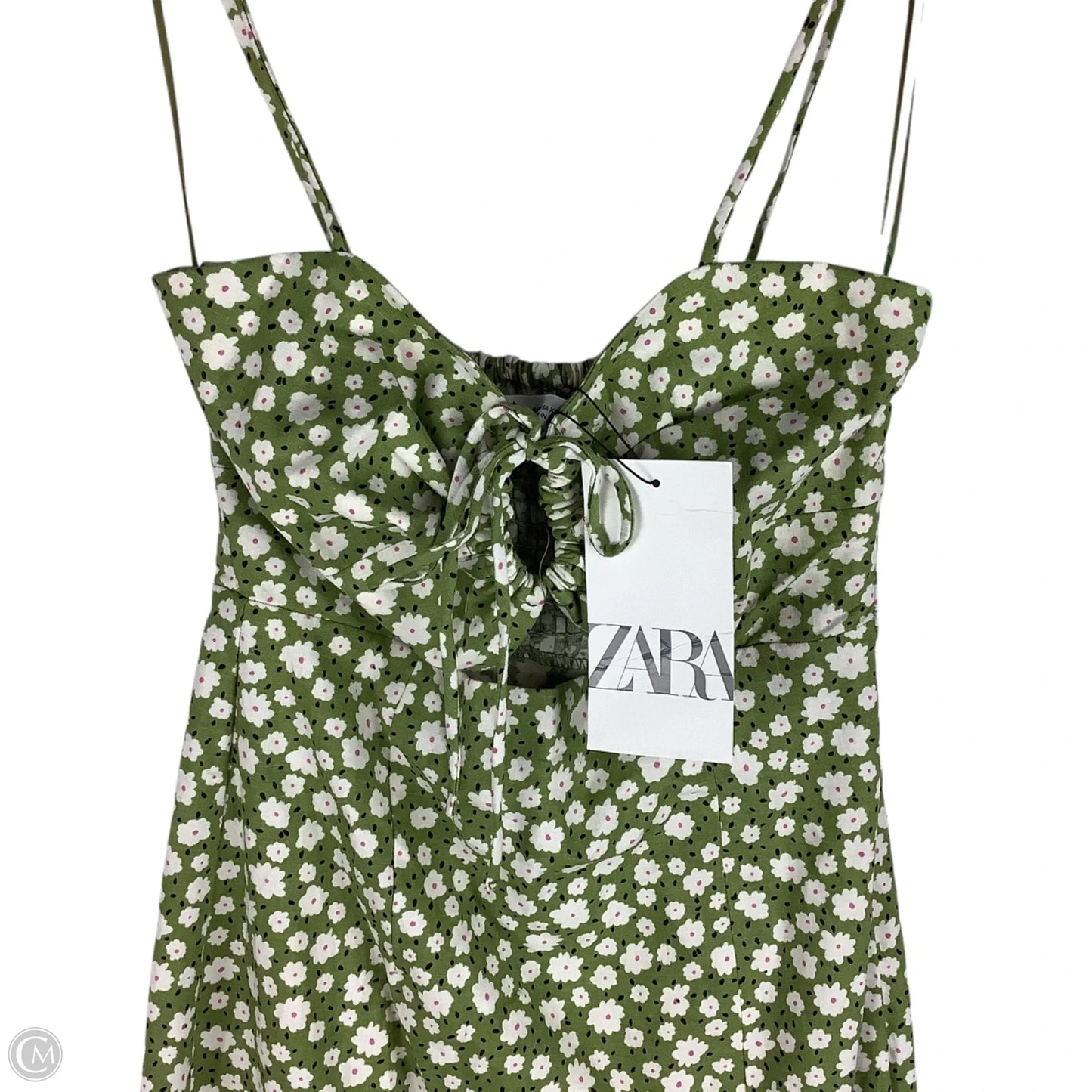 Dress Casual Maxi By Zara In Green, Size: Xs