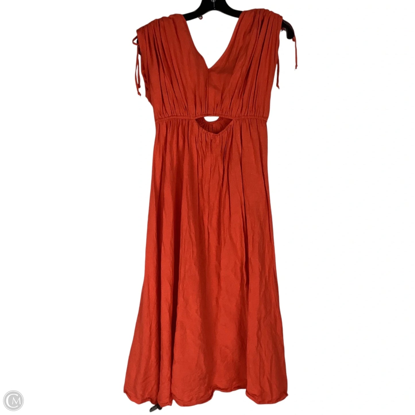 Dress Casual Midi By Cmc In Orange, Size: Xs
