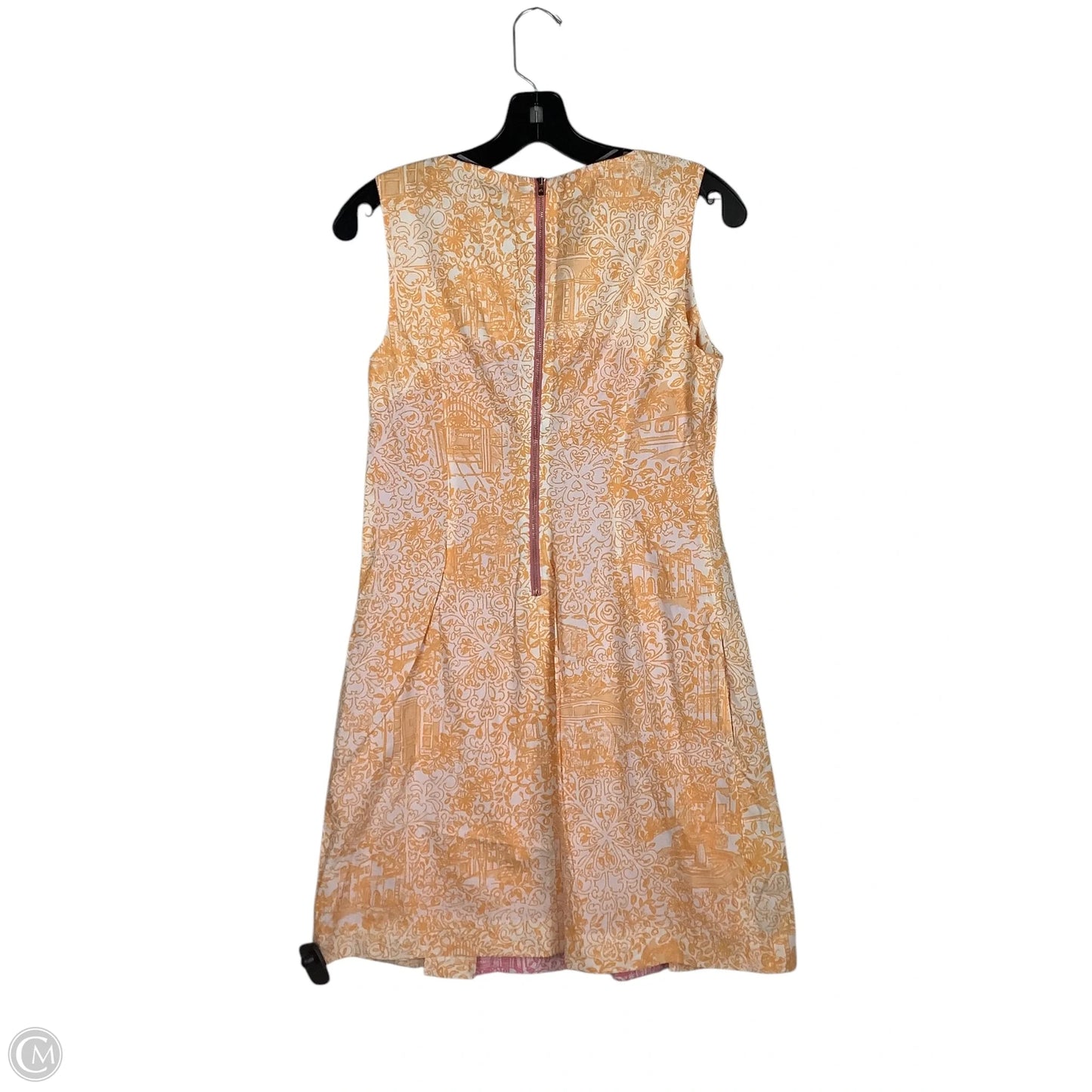 Dress Designer By Lilly Pulitzer In Orange & Pink, Size: 4