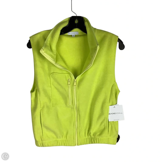 Vest Fleece By Beyond Yoga In Yellow, Size: Xs