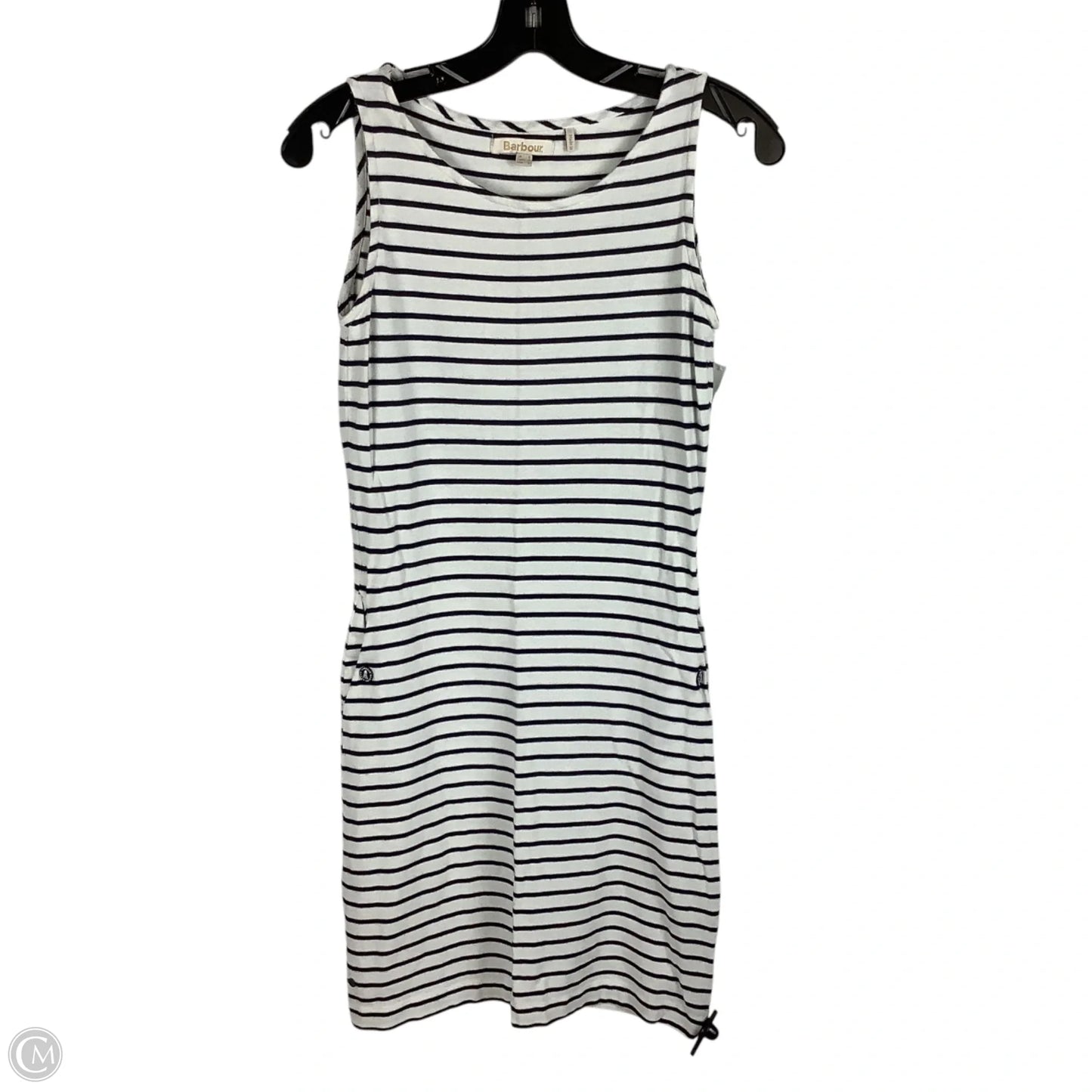 Dress Casual Midi By Barbour In Striped Pattern, Size: 4