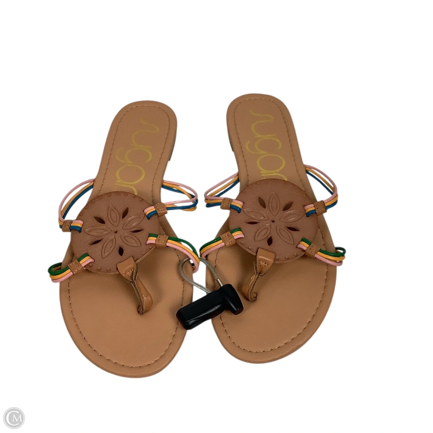Sandals Flats By Sugar In Tan, Size: 8.5