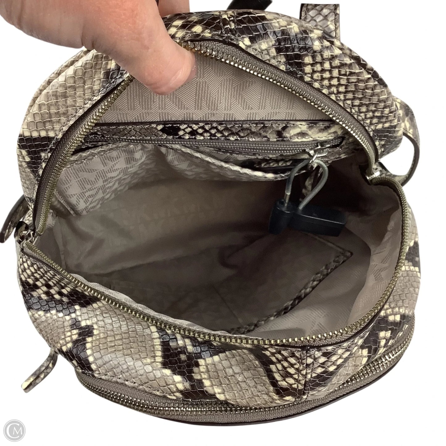 Backpack Designer By Michael Kors, Size: Medium