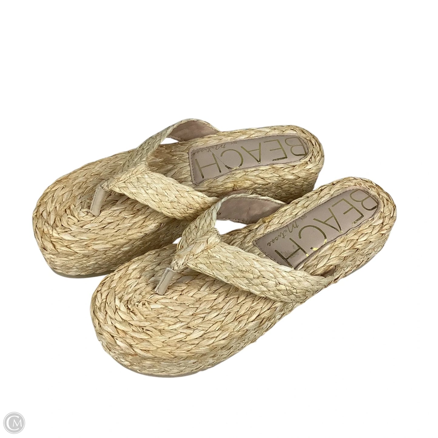 Sandals Heels Platform By Cmc In Cream, Size: 11