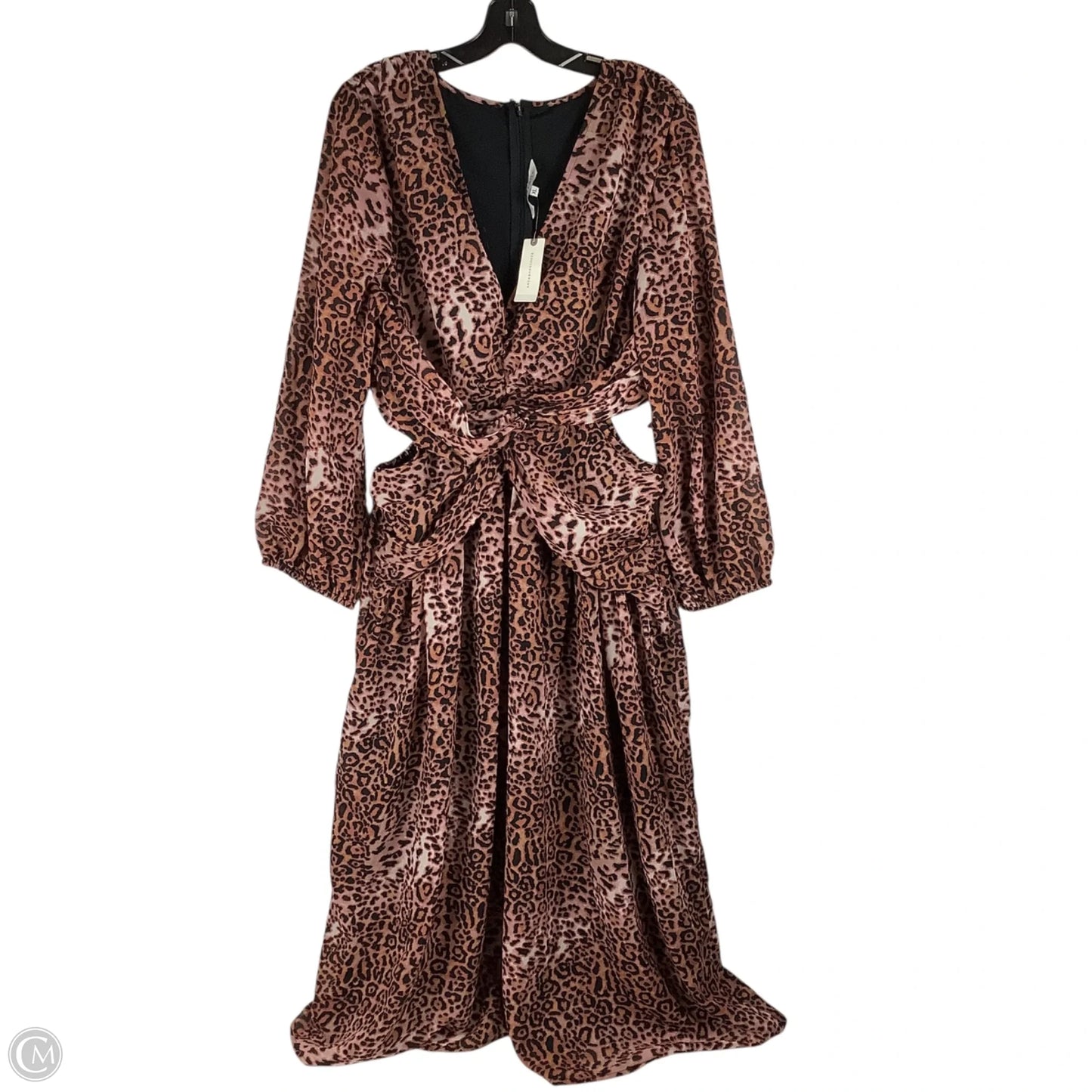 Dress Party Long By Anthropologie In Animal Print, Size: Xl