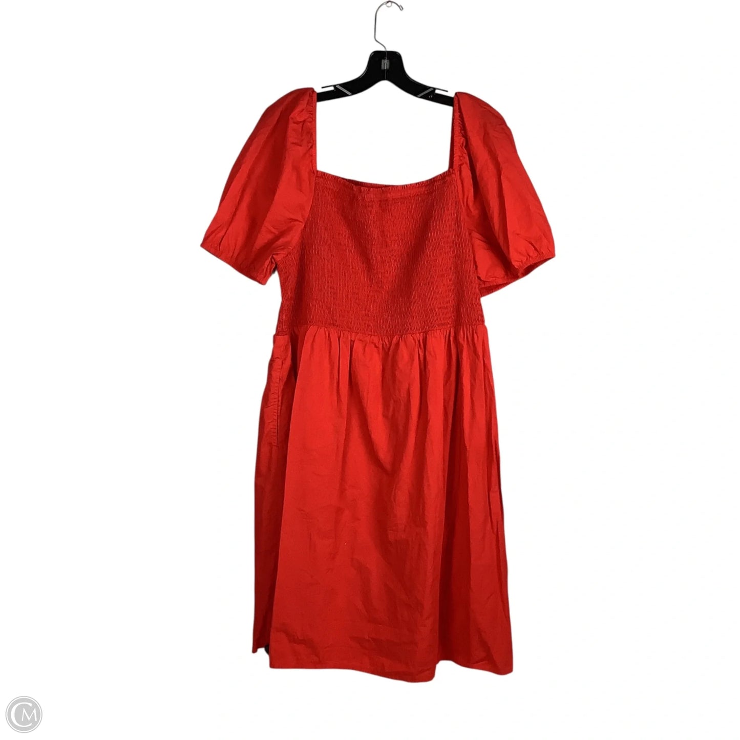 Dress Casual Midi By Loft In Red, Size: Xl
