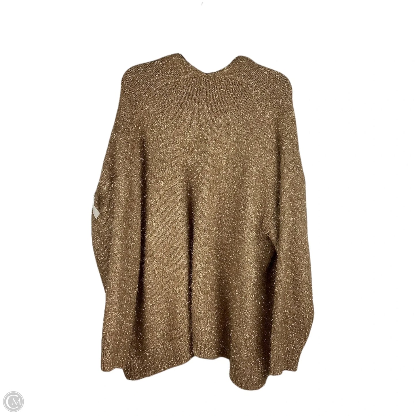 Sweater Cardigan By Cato In Gold, Size: 3x